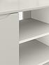  image of bilbao-ready-assembled-2-door-high-gloss-corner-tv-unit-grey-fits-up-to-46-inch-tv