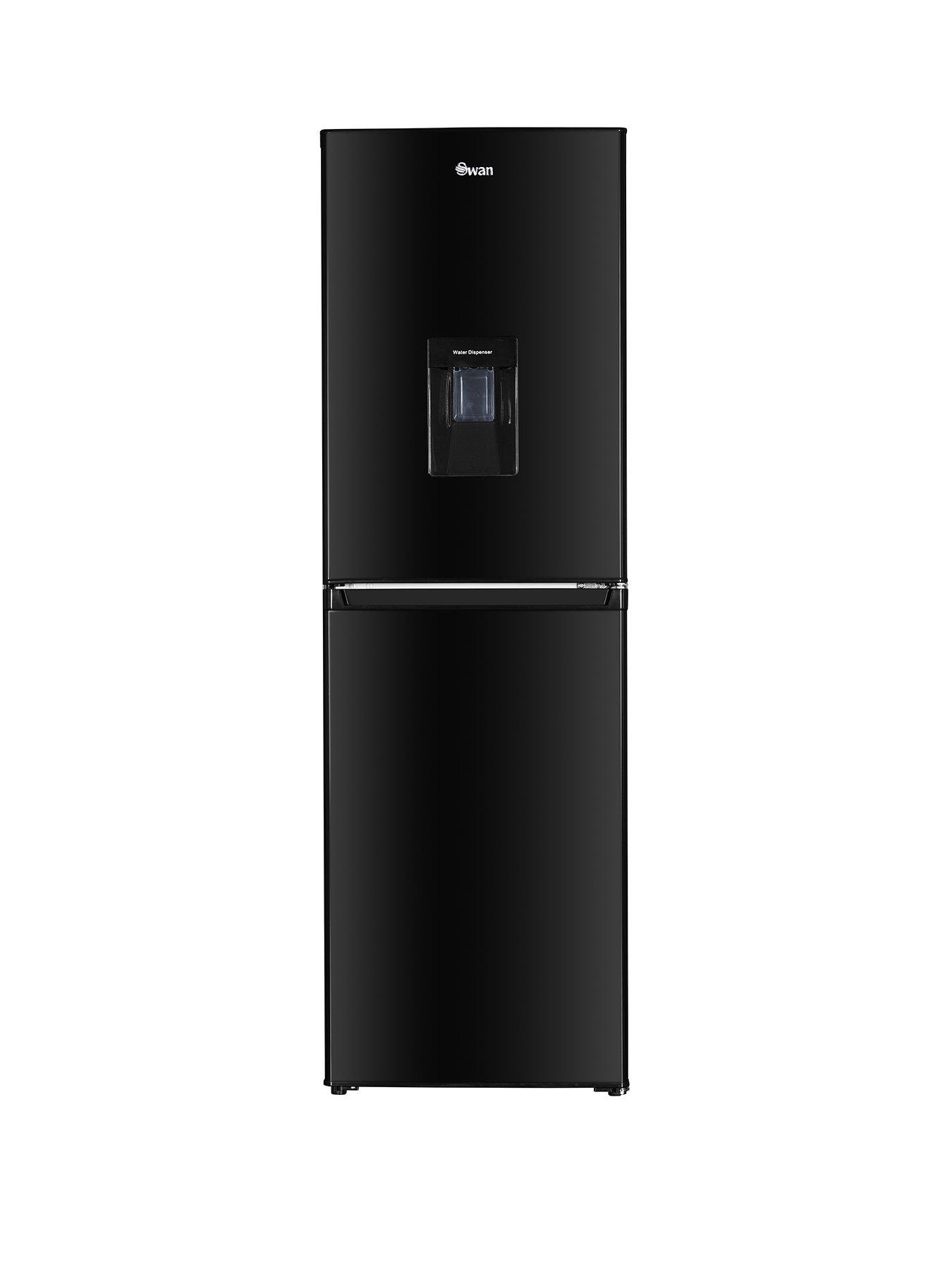 Swan Sr15635B 55Cm Wide Fridge Freezer With Water Dispenser - Black
