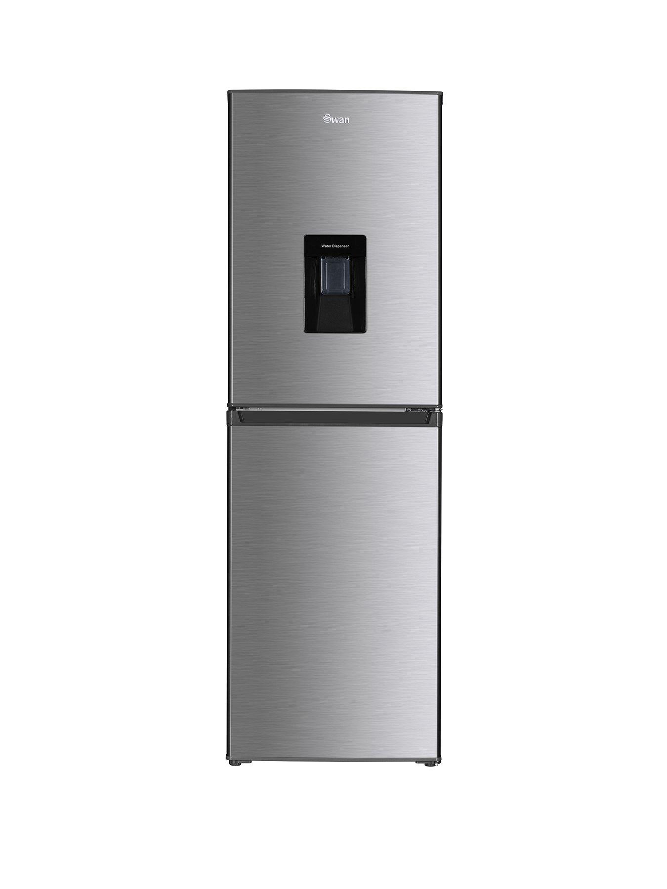Swan Sr15635s 55cm Wide Fridge Freezer With Water Dispenser Silver Very Co Uk