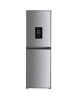 Swan Sr15635S 55Cm Wide Fridge Freezer With Water Dispenser – Silver