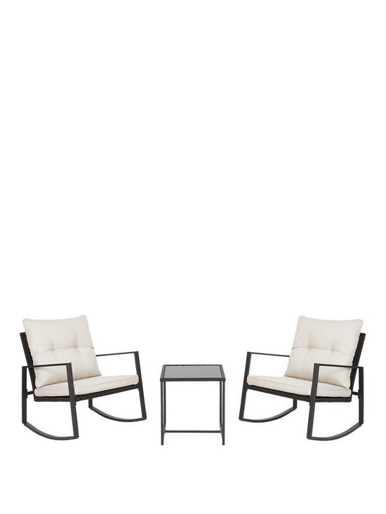 front image of santa-monica-rocker-set-with-padded-seats-garden-furniture