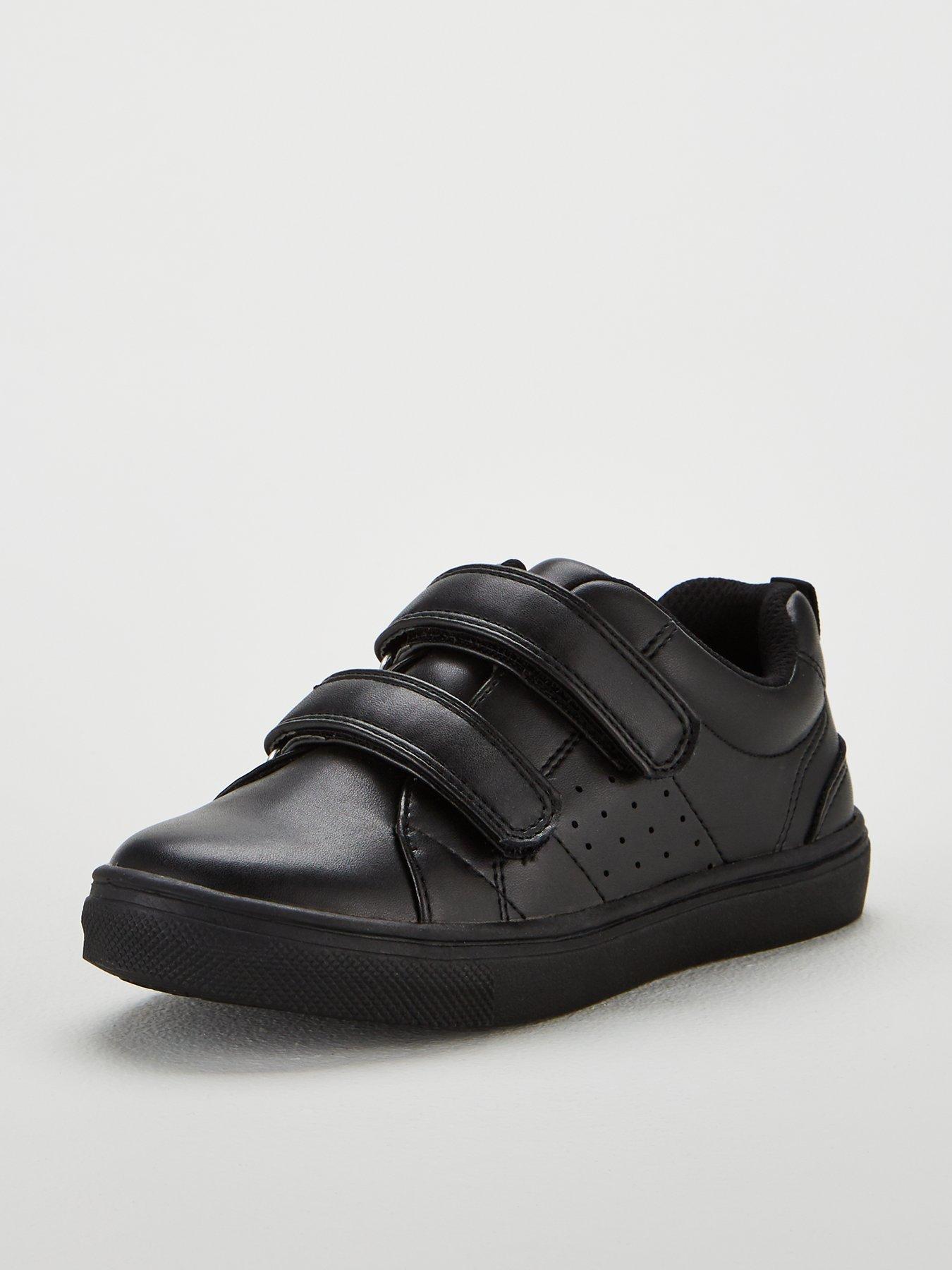black velcro school shoes