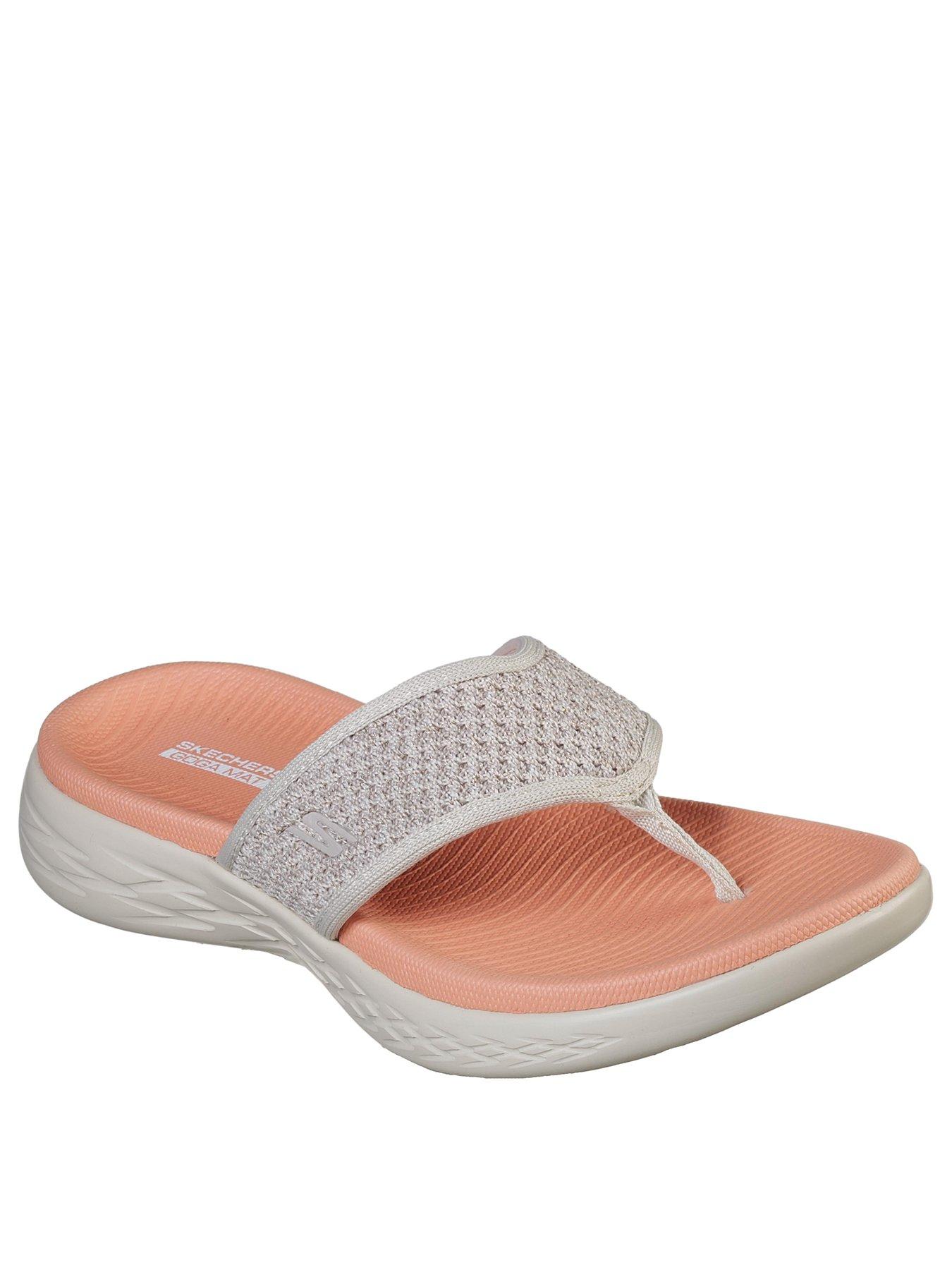 skechers flip flops diamante