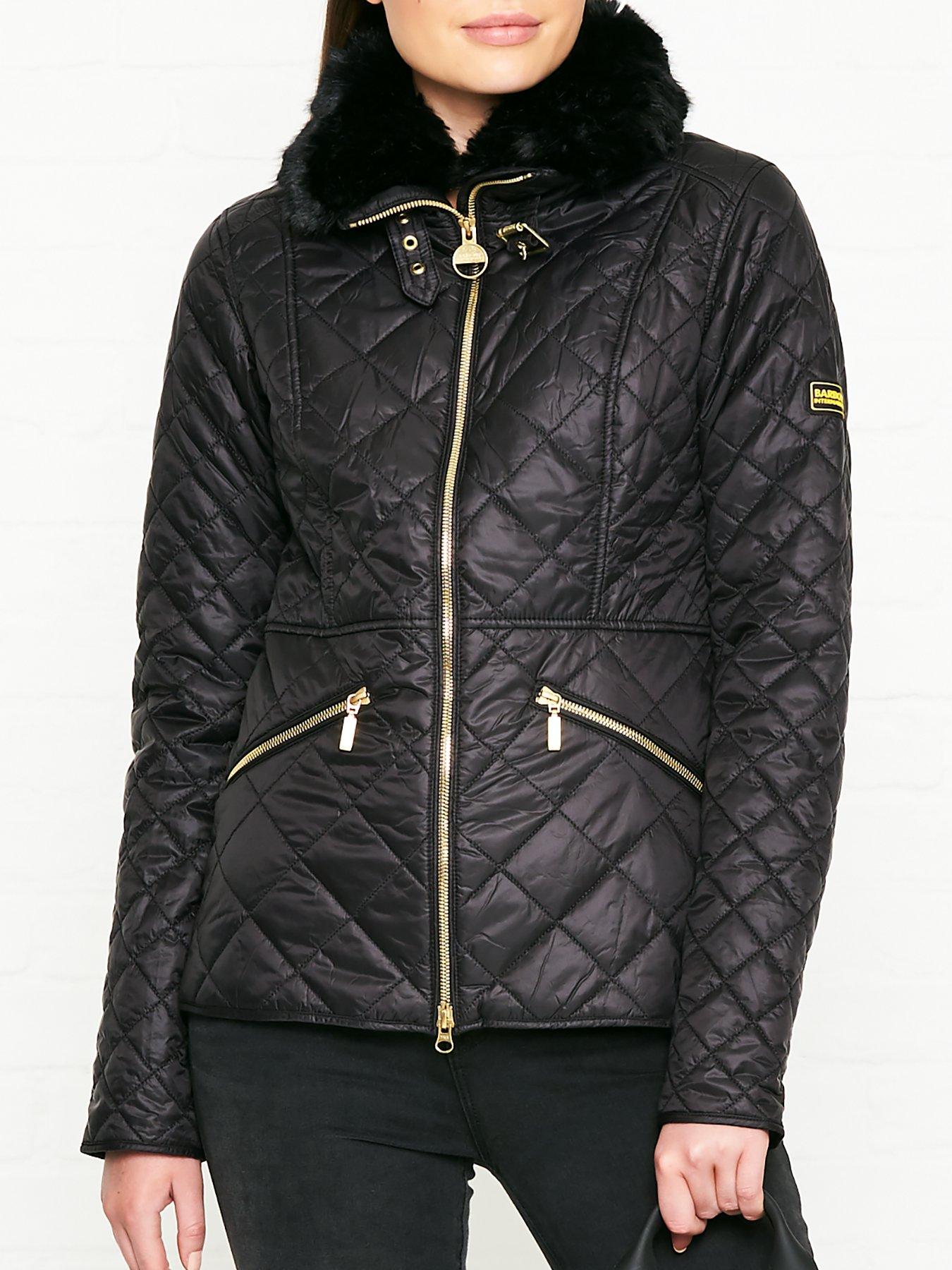 barbour corner quilted jacket