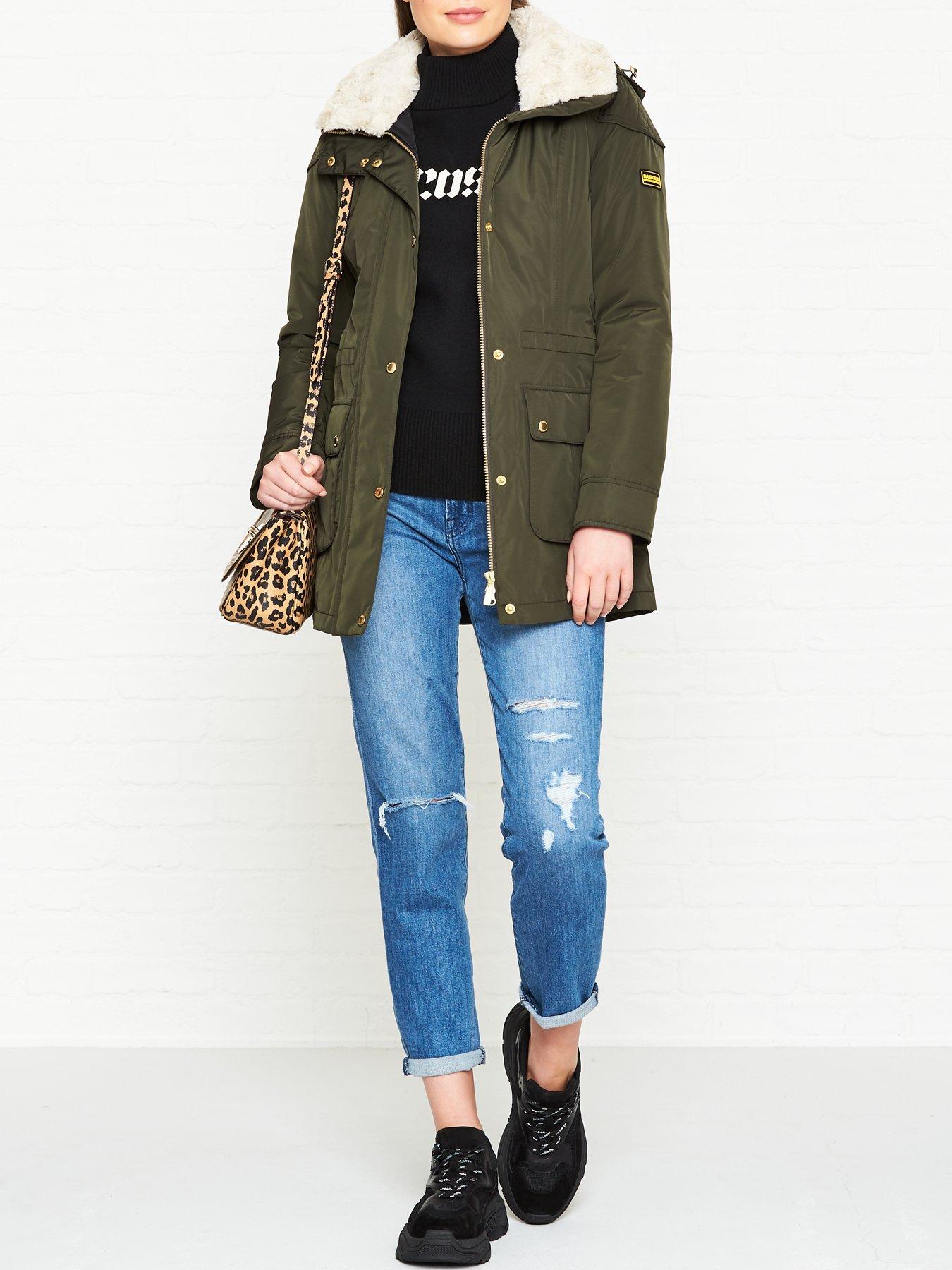 barbour international garrison hooded jacket