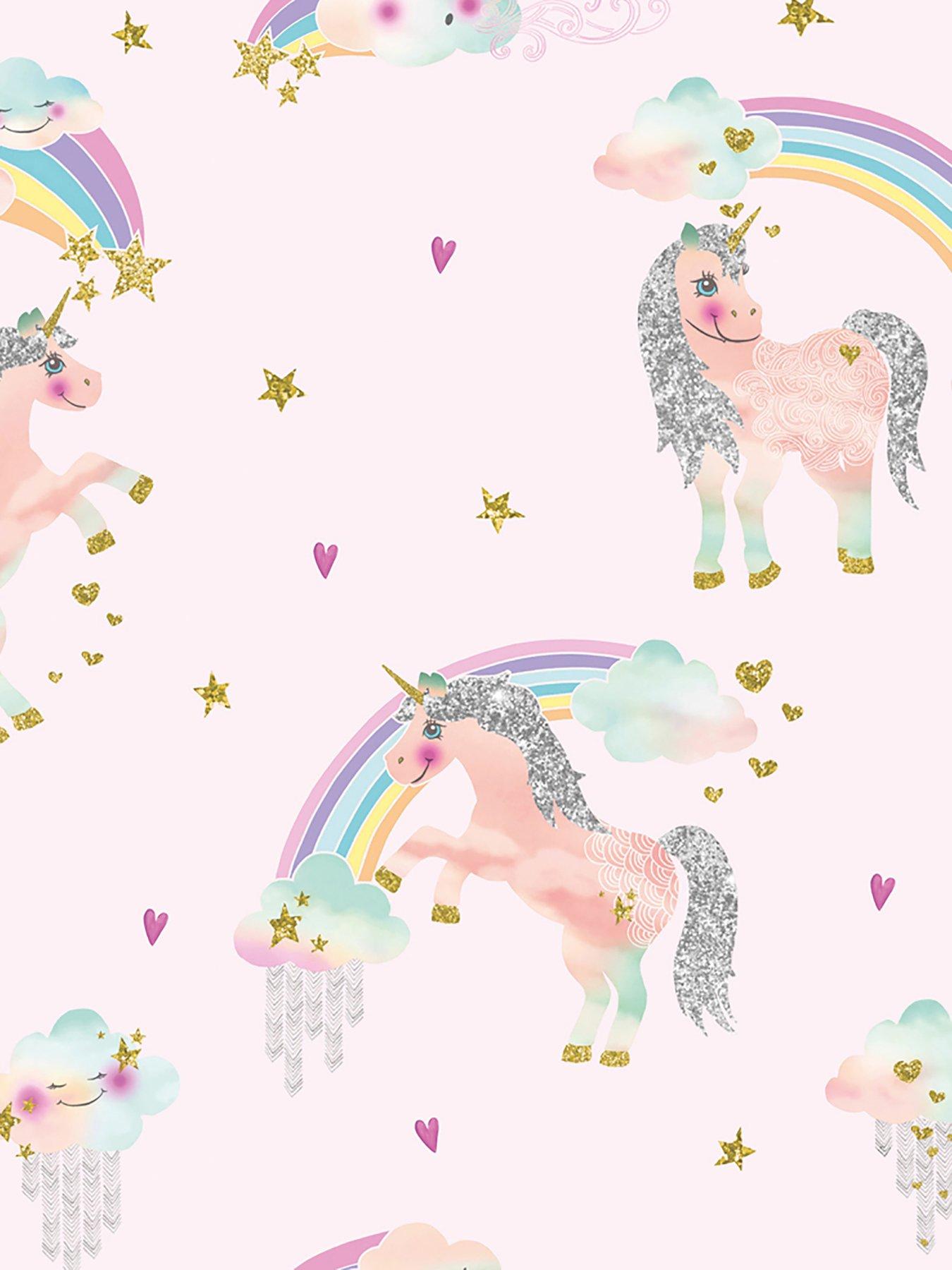 Arthouse Rainbow Unicorn Wallpaper Very Co Uk