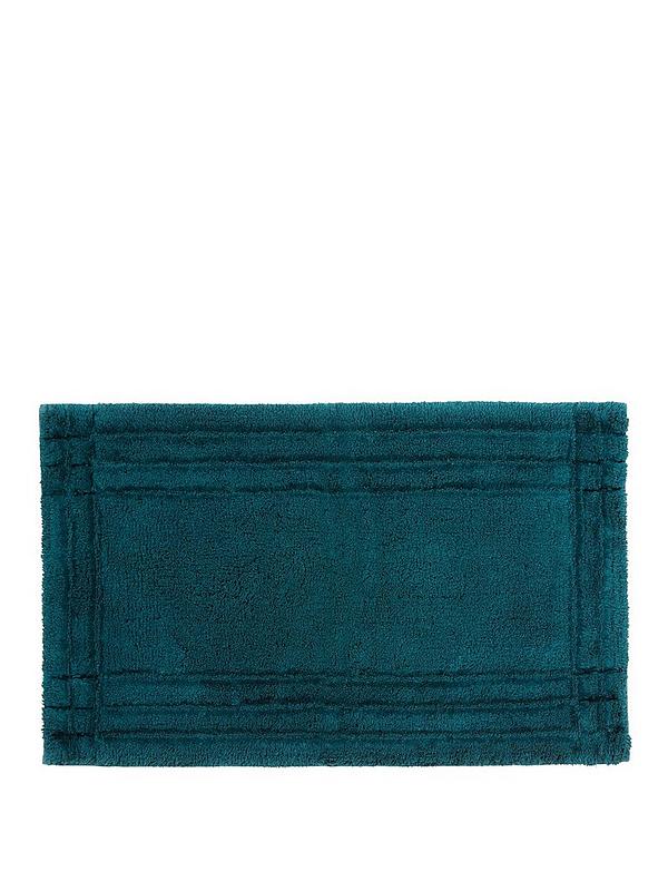 Christy Designer 100% Cotton Bathroom Mat Kingfisher Blue 1000GSM 