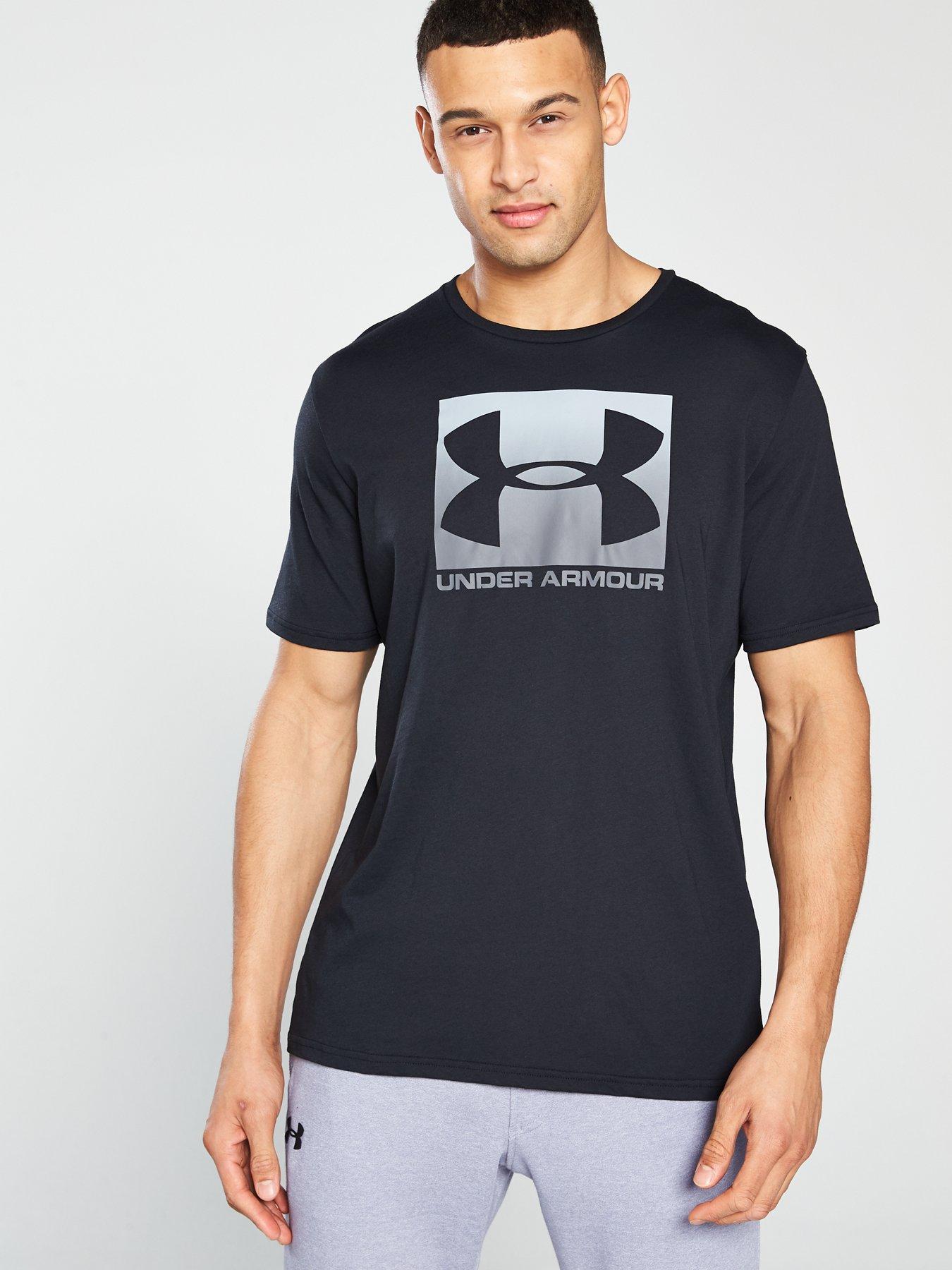  Training Boxed Sportstyle Logo T-Shirt - Black/Grey