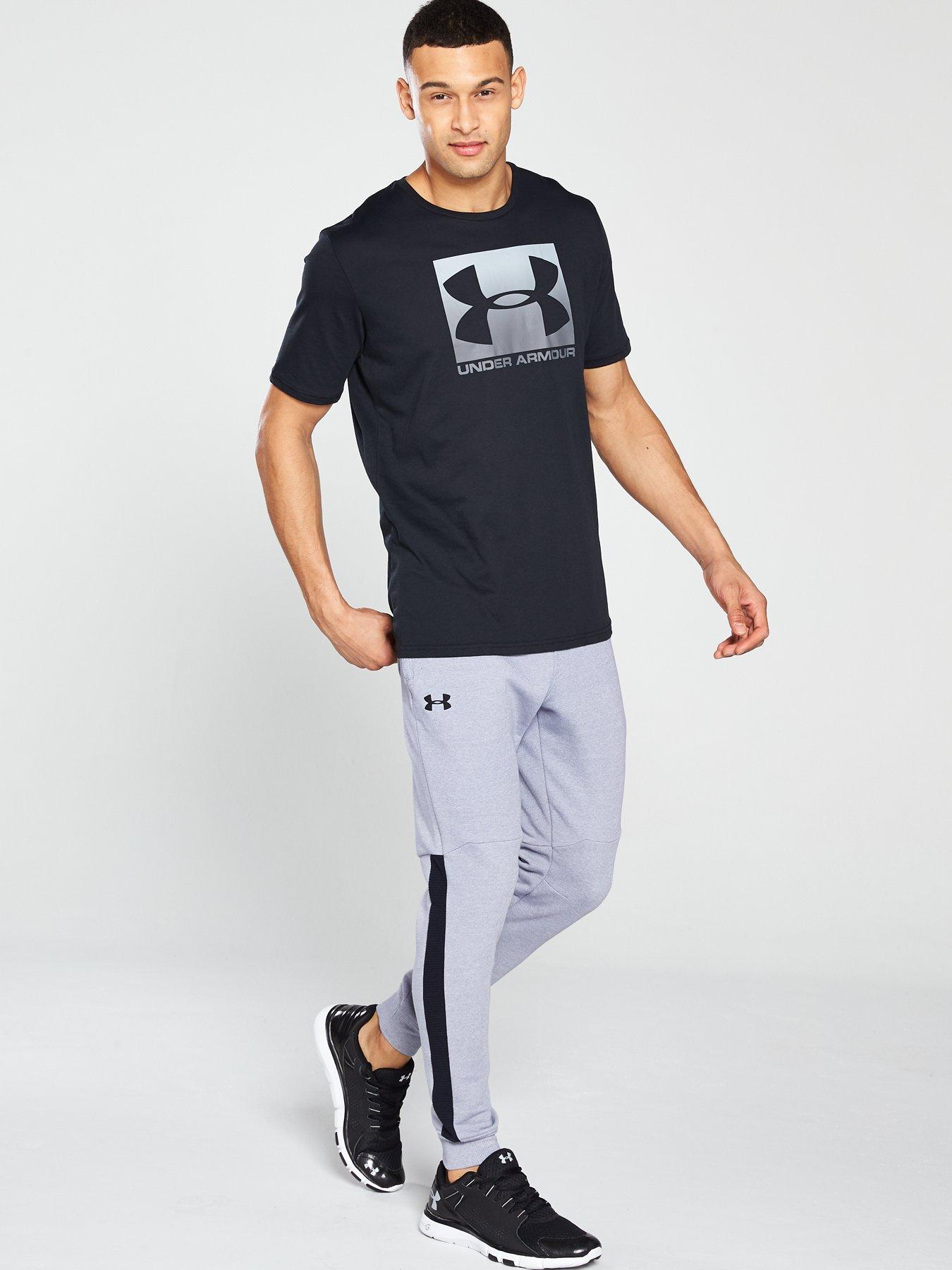  Training Boxed Sportstyle Logo T-Shirt - Black/Grey