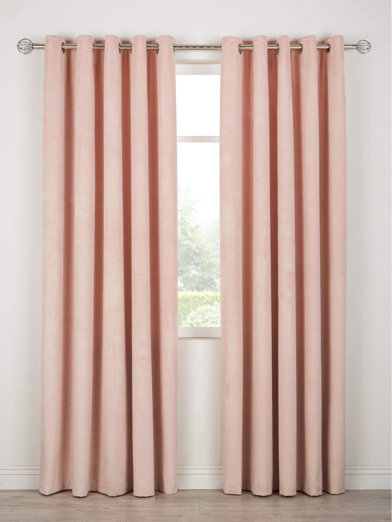 Thermal Velour Lined Eyelet Curtains