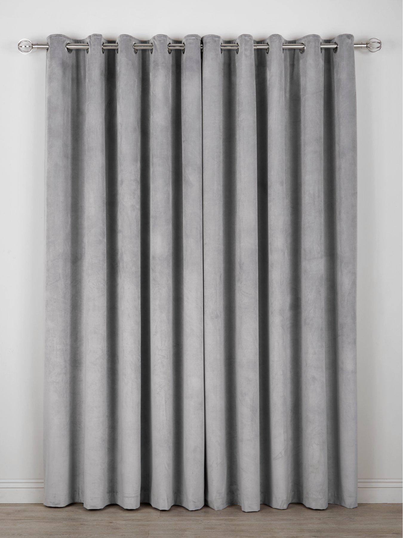 Thermal Velour Lined Eyelet Curtains Very Co Uk