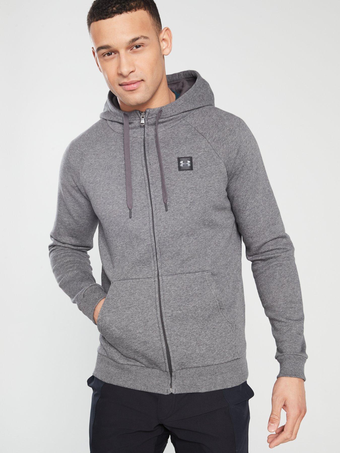 under armour rival fitted full zip hoody mens