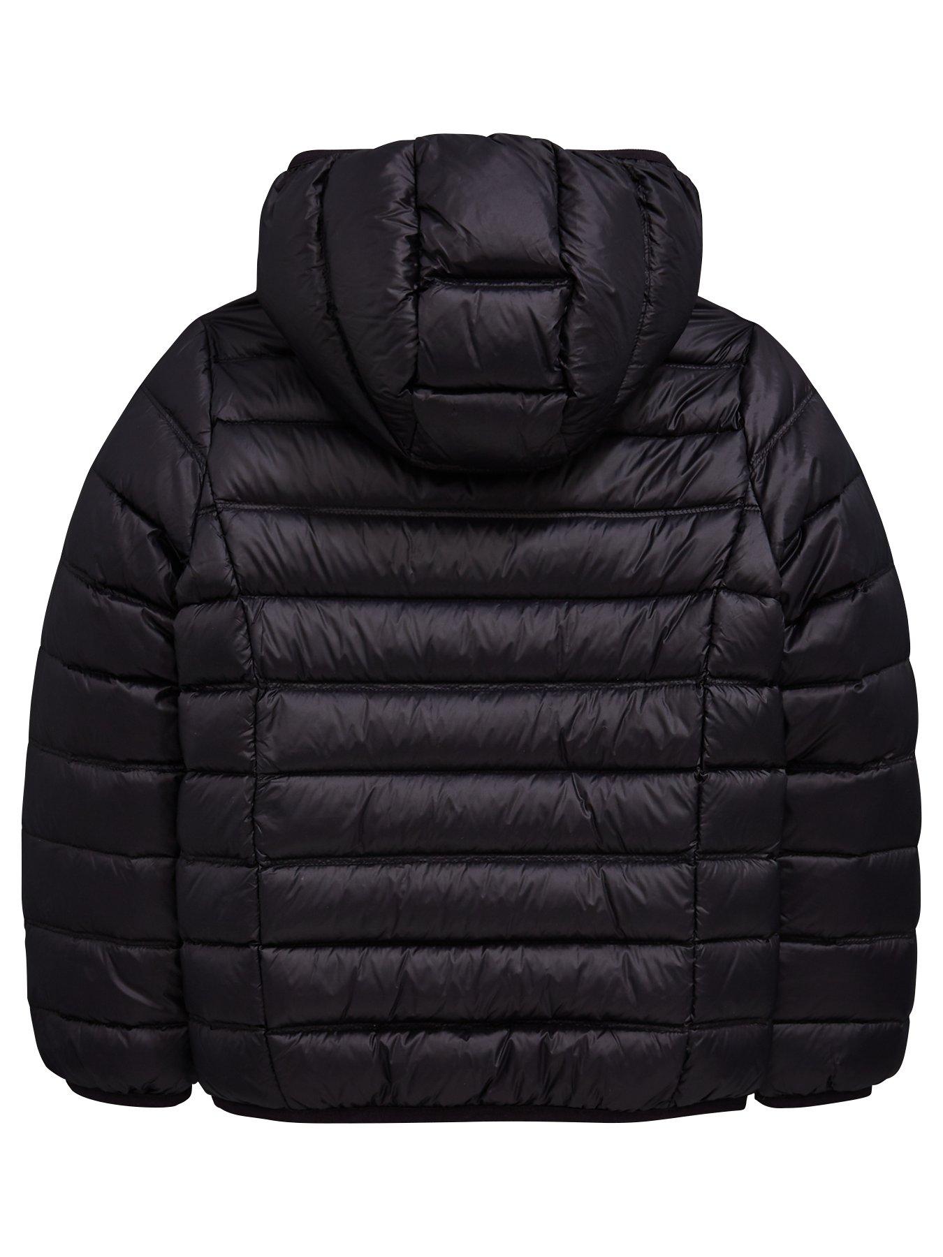 EA7 Emporio Armani Boys Lightweight Down Quilted Jacket - Black 