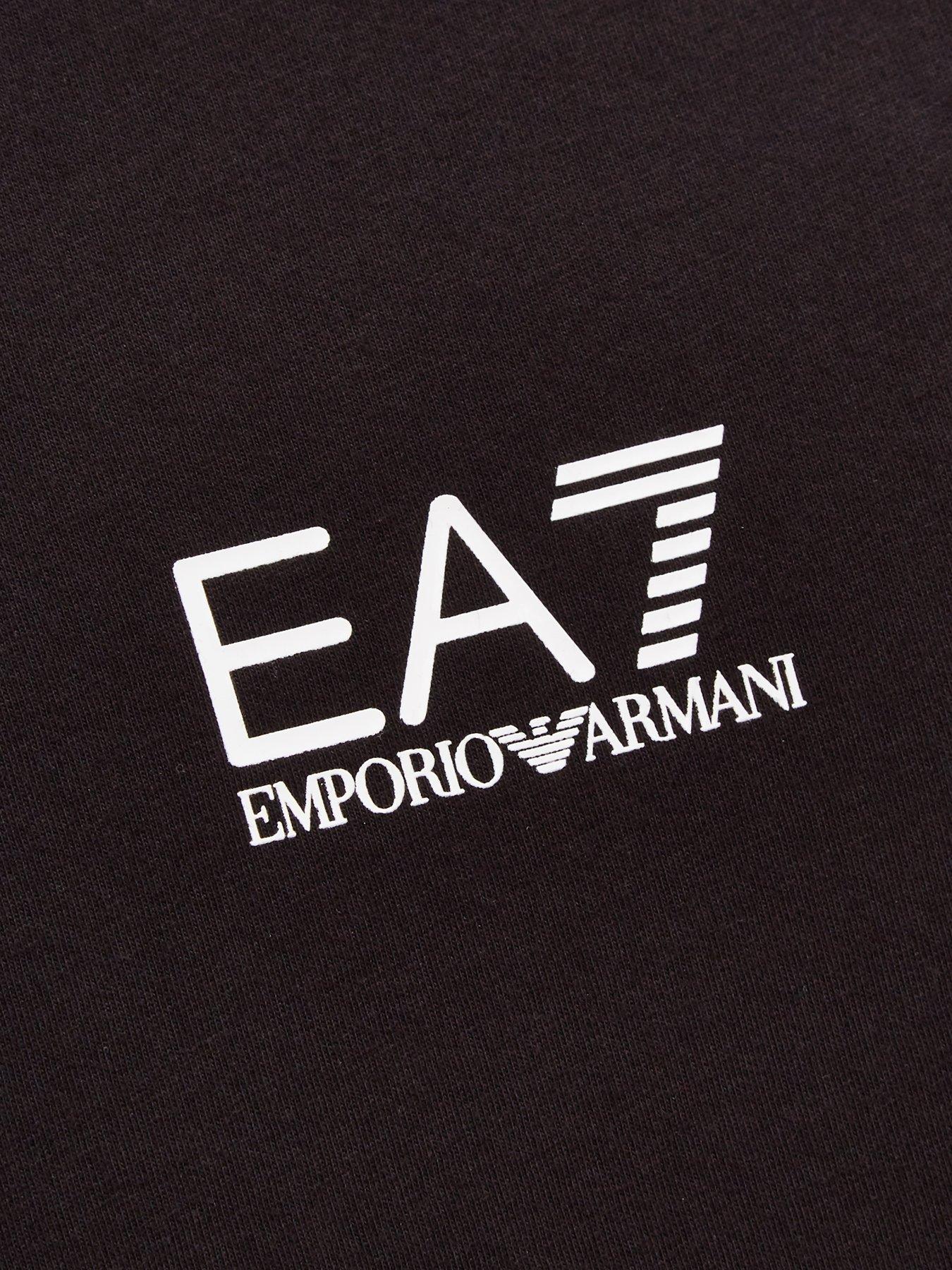 Image 3 of 3 of EA7 Emporio Armani Boys Short Sleeve Logo T-Shirt - Black