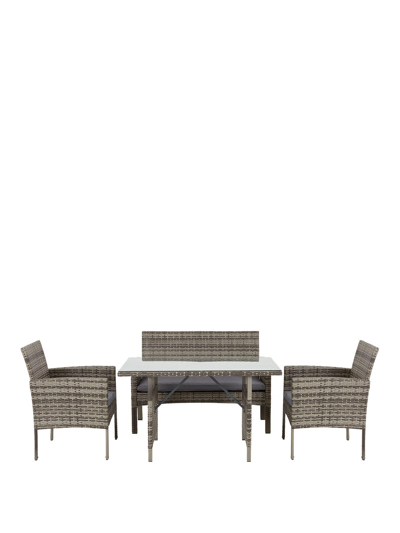 Hamilton metal 8 seater store dining set