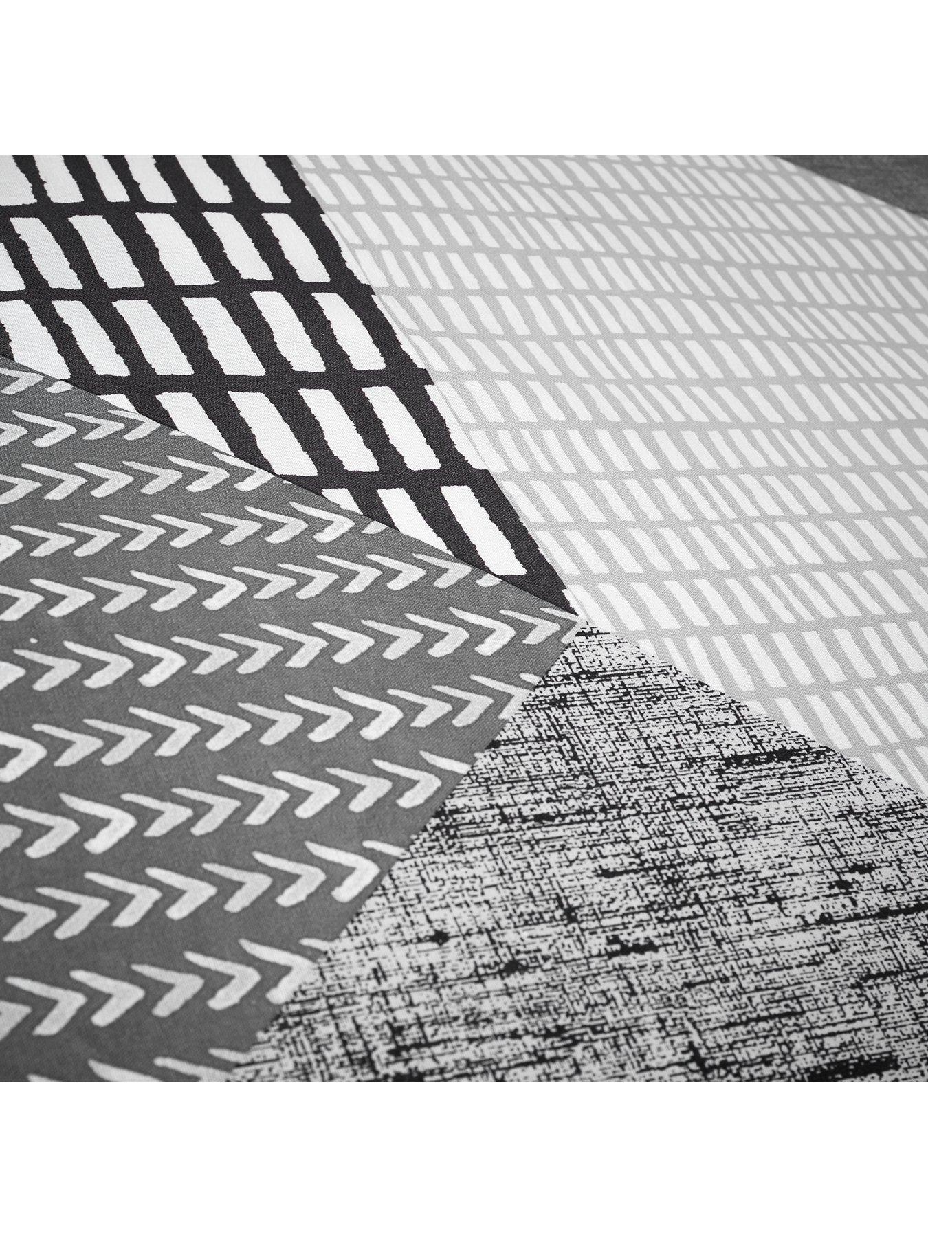Image 5 of 7 of Catherine Lansfield Larsson Geo Duvet Cover Set - Grey