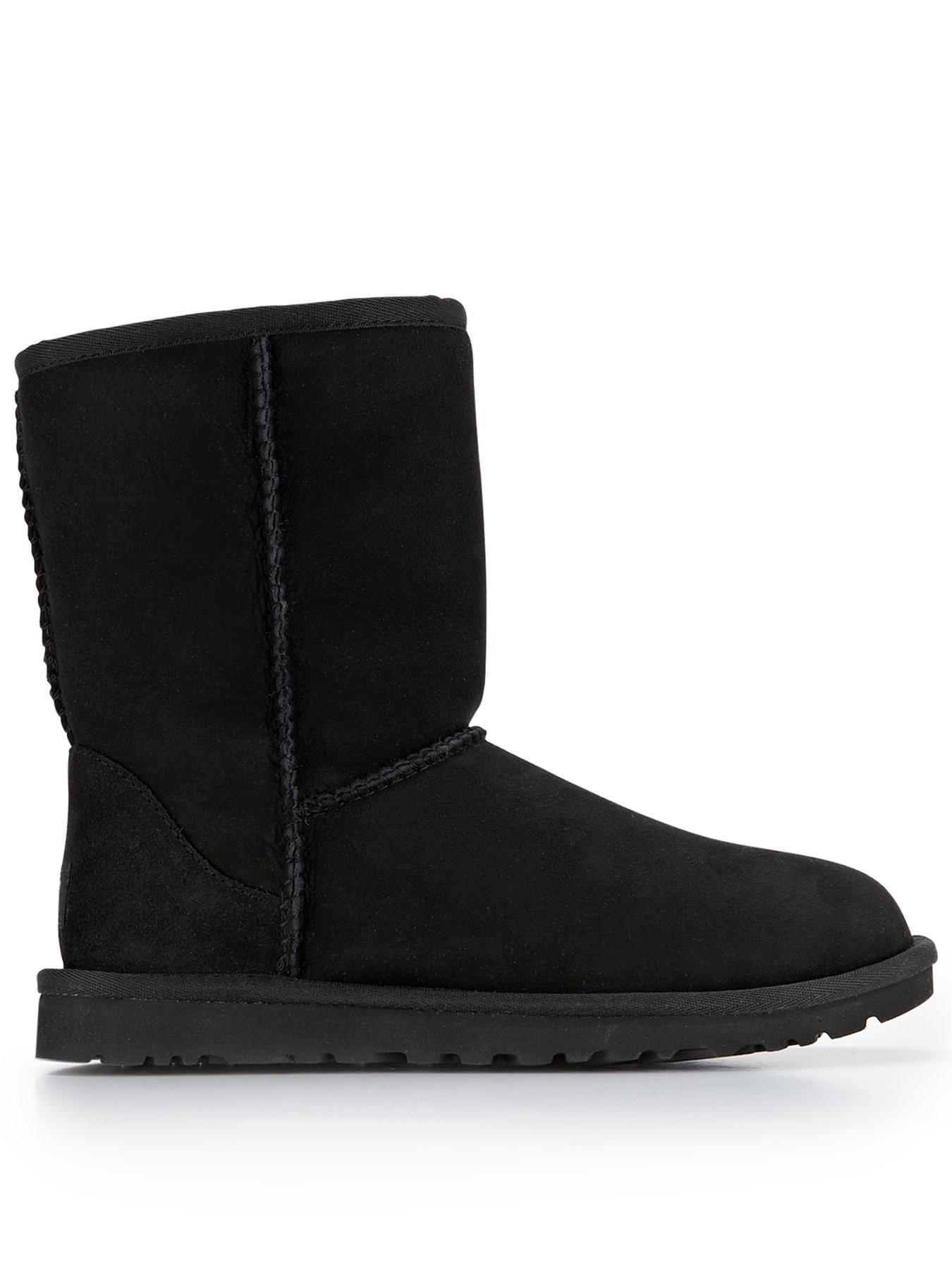 UGG Classic Short II Calf Boots - Black | Very.co.uk