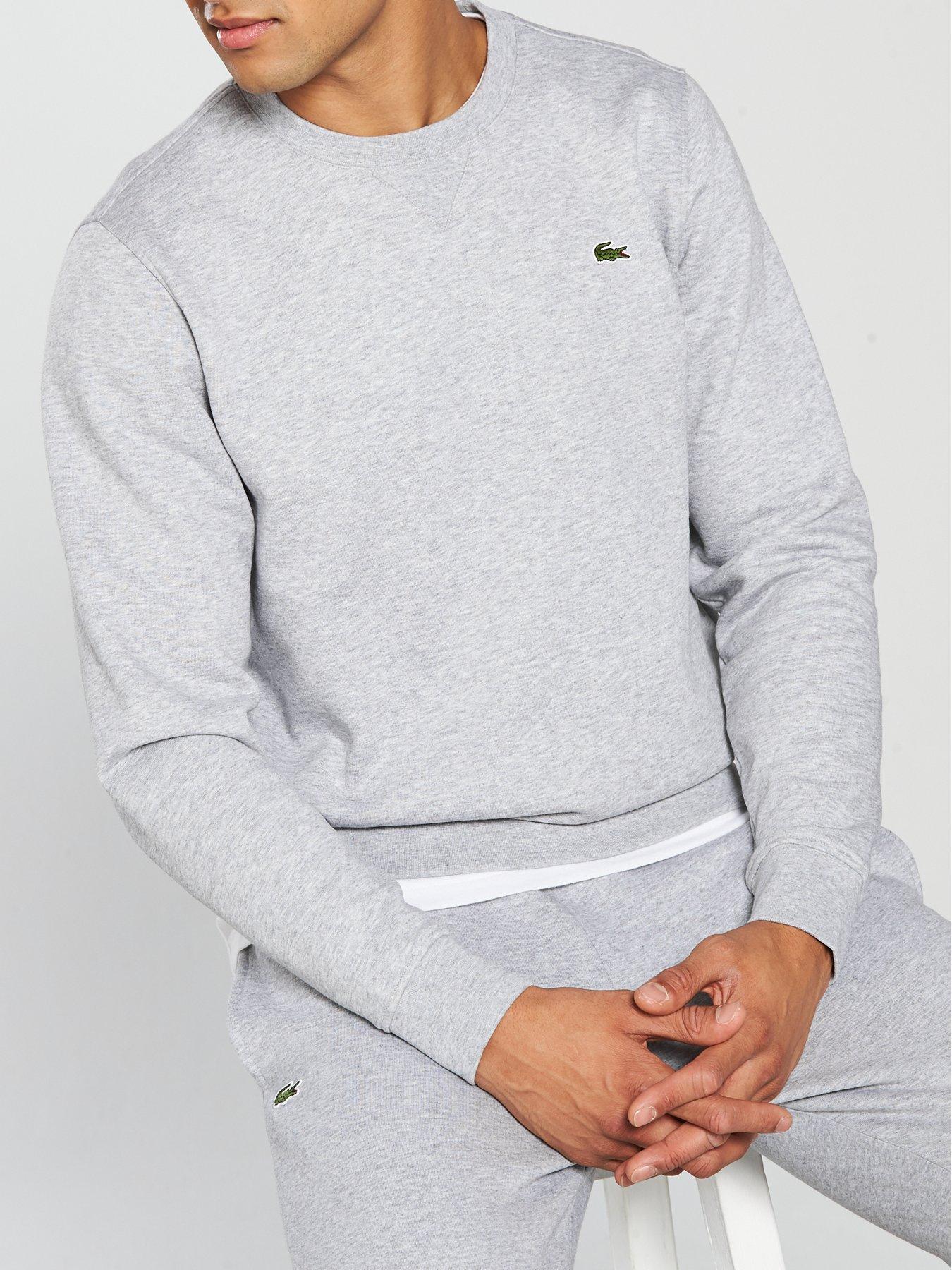 gray lacoste hoodie