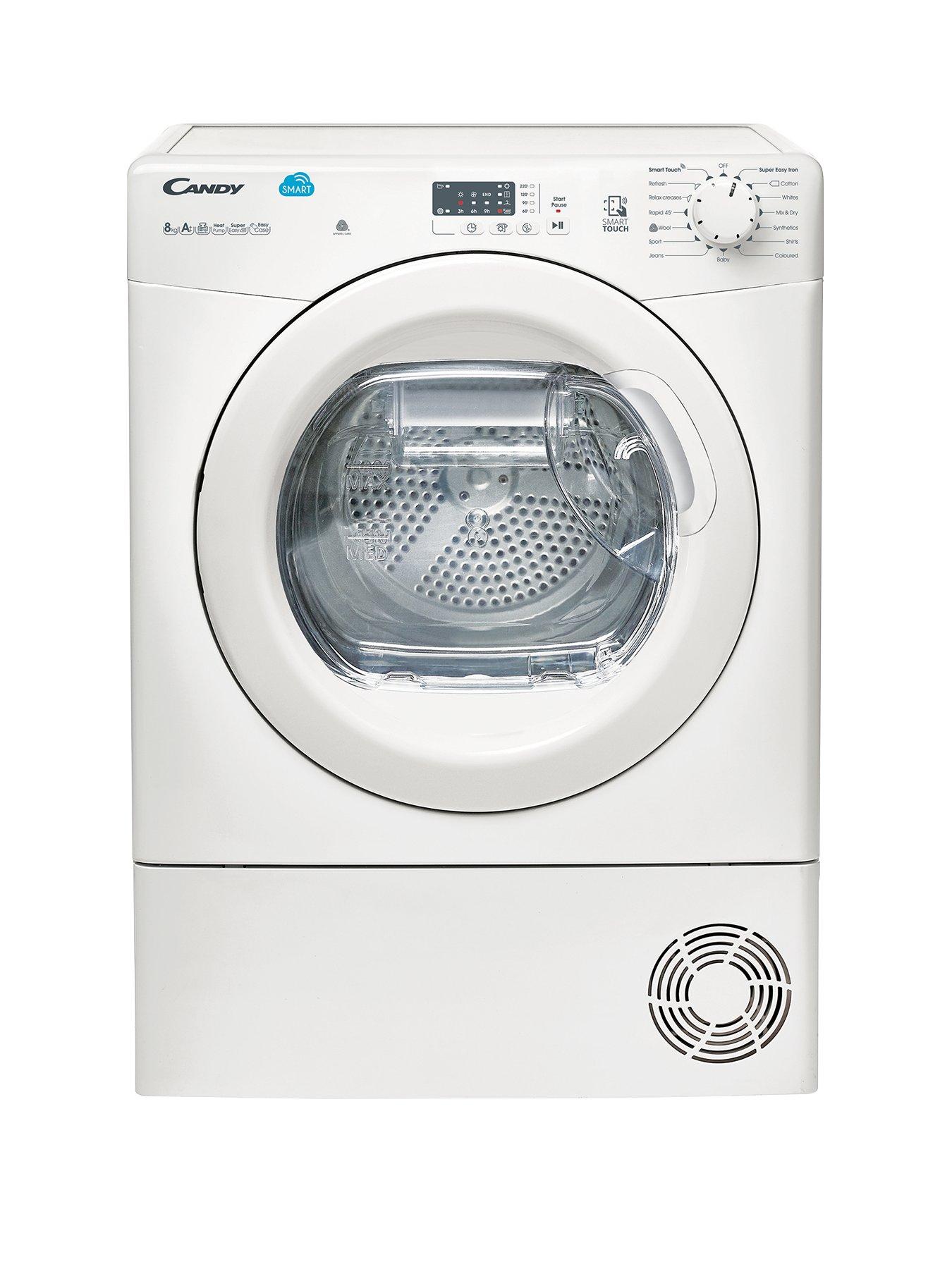 Candy Cs H8A2Le 8Kg Heat Pump, Sensor Tumble Dryer With Smart Touch – White