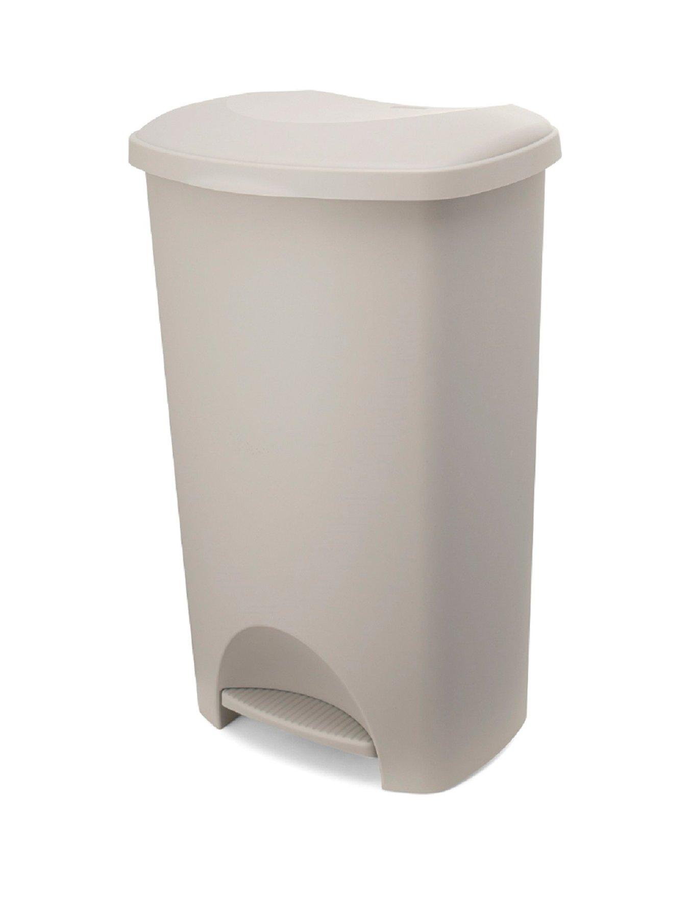 Product photograph of Addis 50-litre Mushroom Pedal Bin from very.co.uk