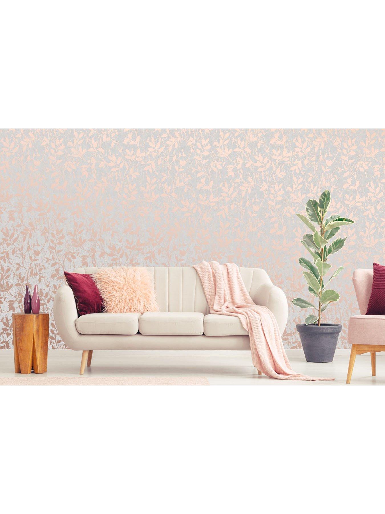 Superfresco Milan Trail Rose Gold Wallpaper very.co.uk