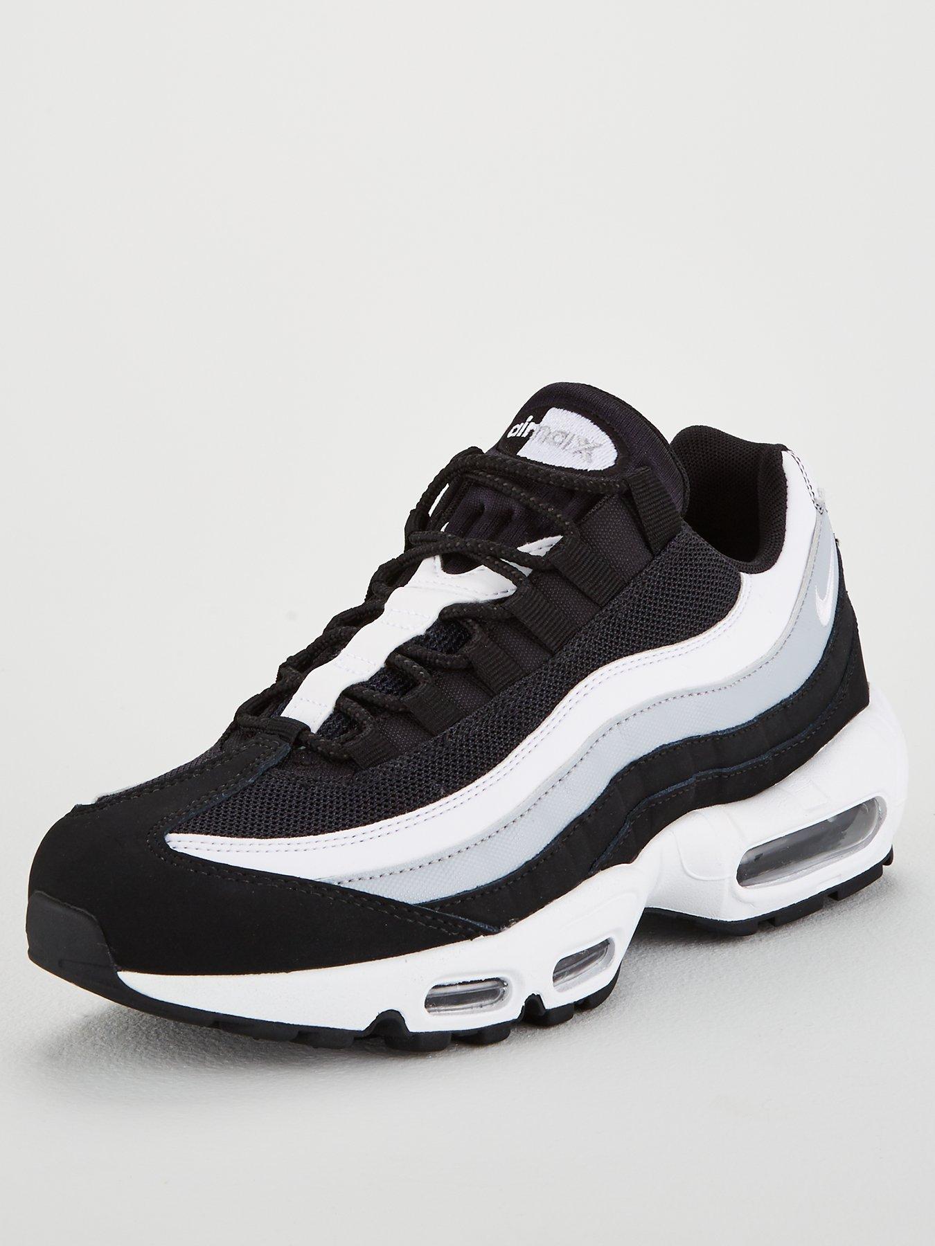 black and white 95 air max