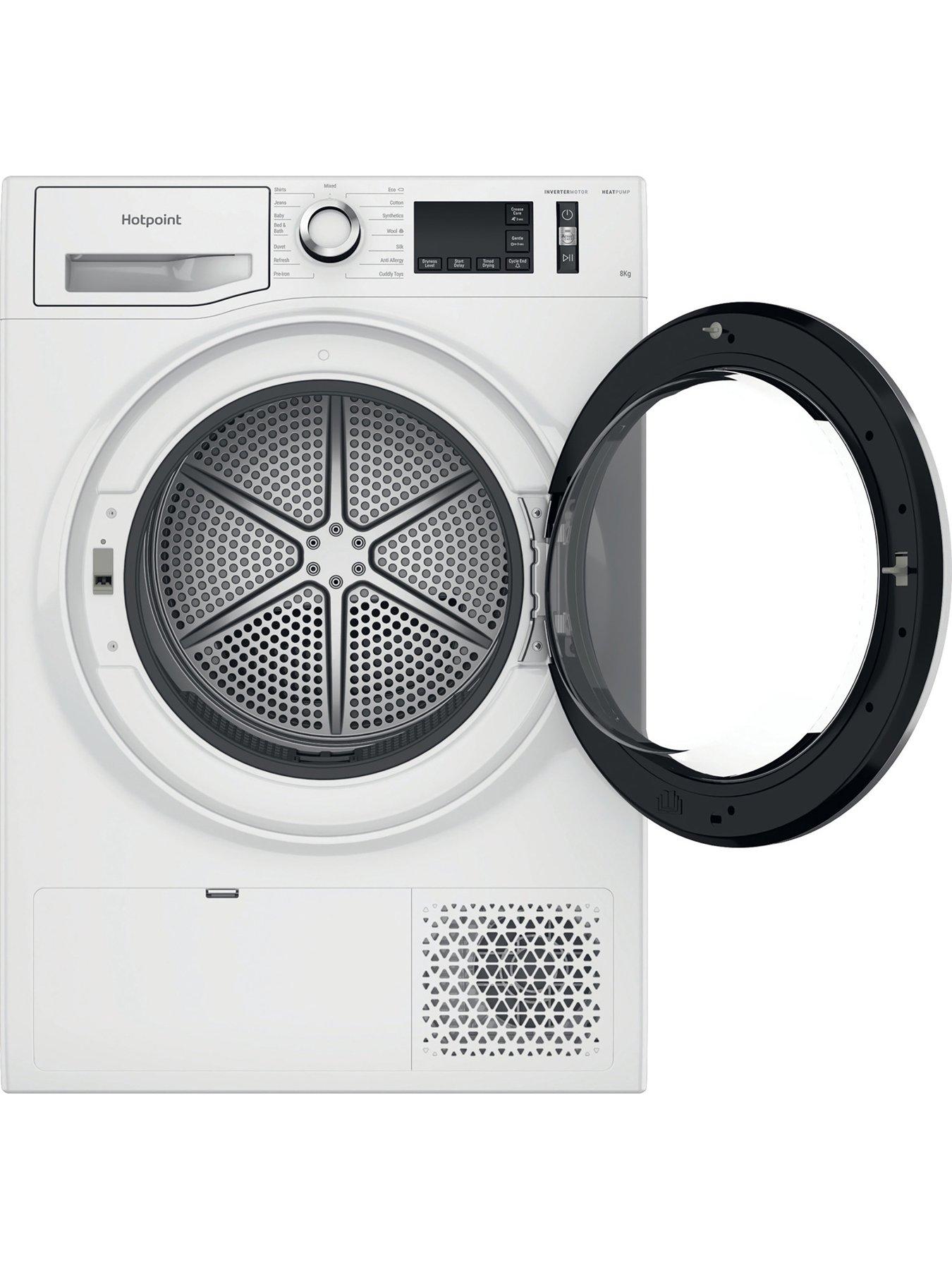 Hotpoint ActiveCare NTM1182XB 8kg Load Heat Pump Tumble Dryer White