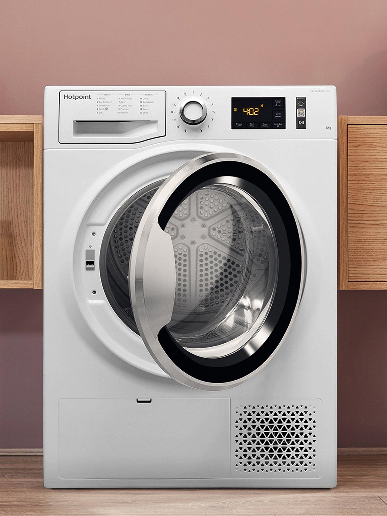 Image 4 of 7 of Hotpoint ActiveCare NTM1182XB 8kg Load Heat Pump Tumble Dryer - White