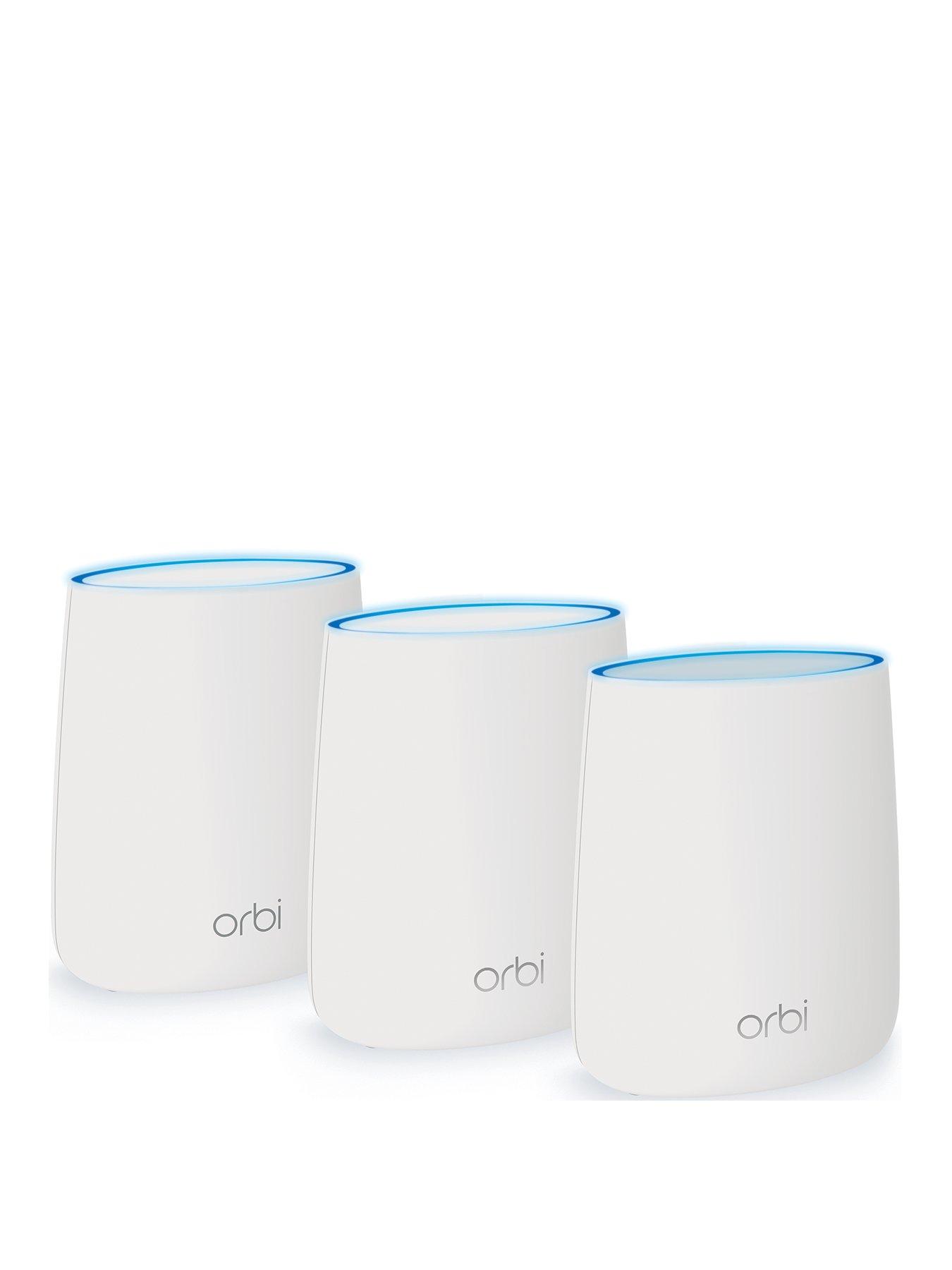 Netgear Rbk23 Orbi Whole Home Mesh Wi-Fi System (Up To 4500Sq Ft Coverage), Tri-Band Ac2200 (2.2 Gbps)