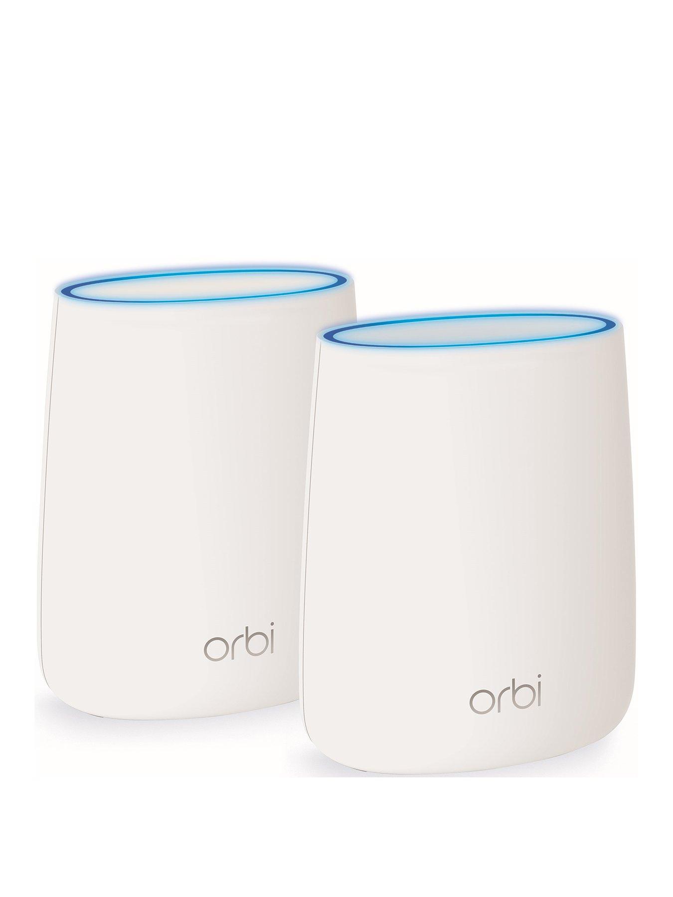 Netgear Rbk20 Orbi Whole Home Mesh Wi-Fi System (Up To 3000 Sq Ft Coverage), Tri-Band Ac2200 (2.2 Gbps)