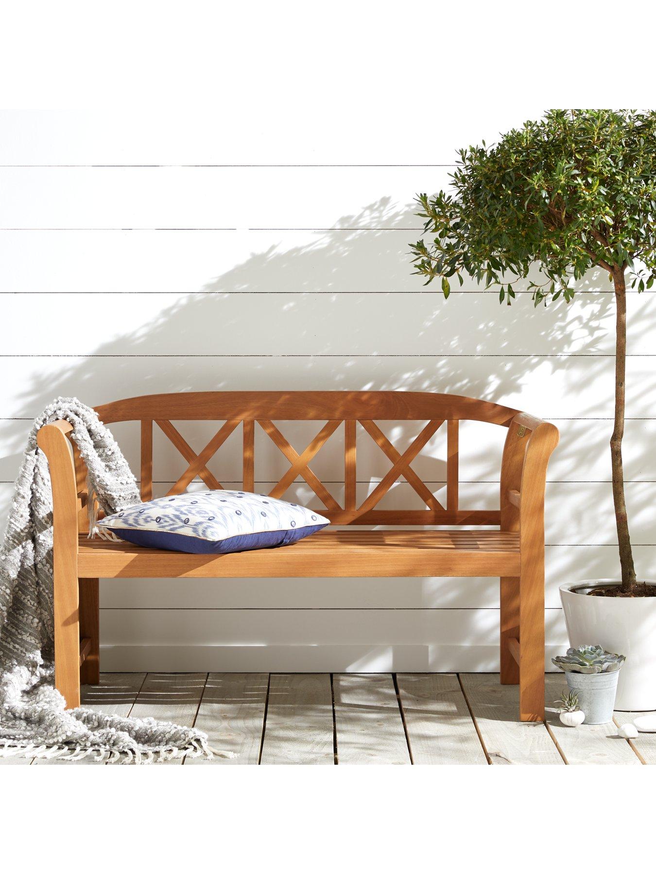 Product photograph of Very Home Positano 2-seater Bench from very.co.uk