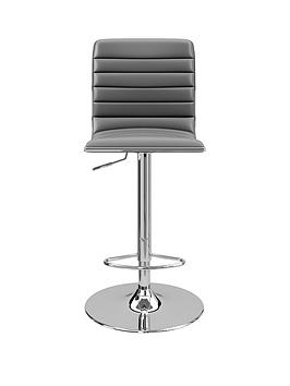 Product photograph of Alphason Colby Bar Stool - Grey from very.co.uk