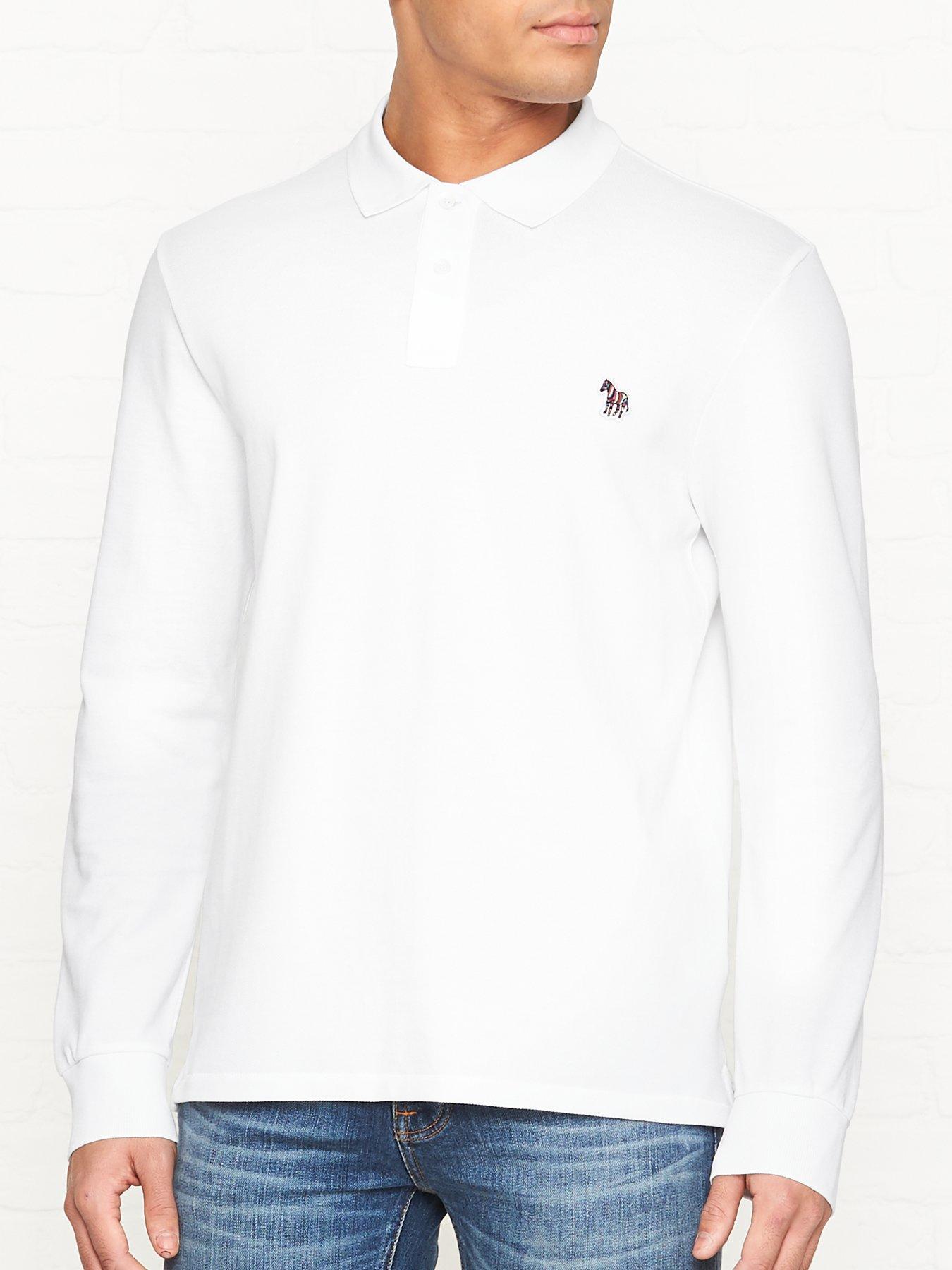 Ps Paul Smith Zebra Logo Long Sleeve Pique Polo Shirt review