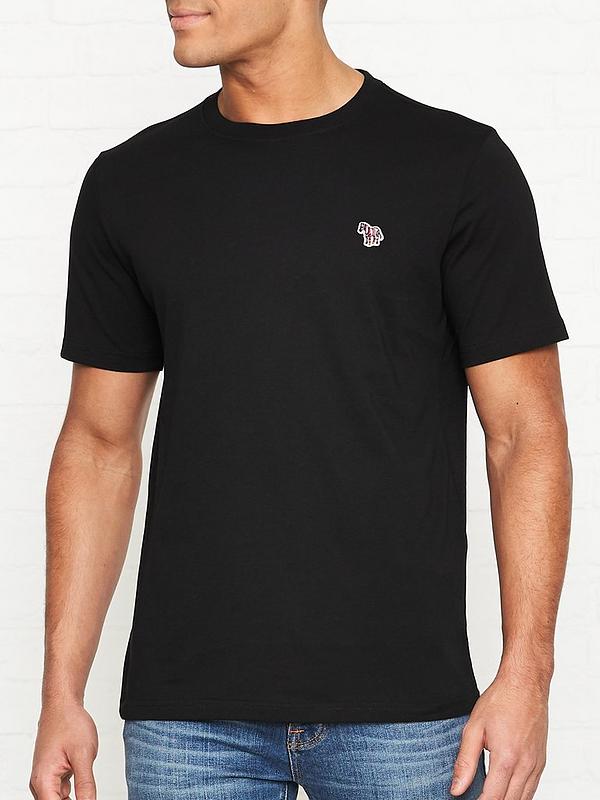 Mens T-shirts PS by Paul Smith T-shirts PS by Paul Smith Cotton Black Zebra T-shirt for Men 