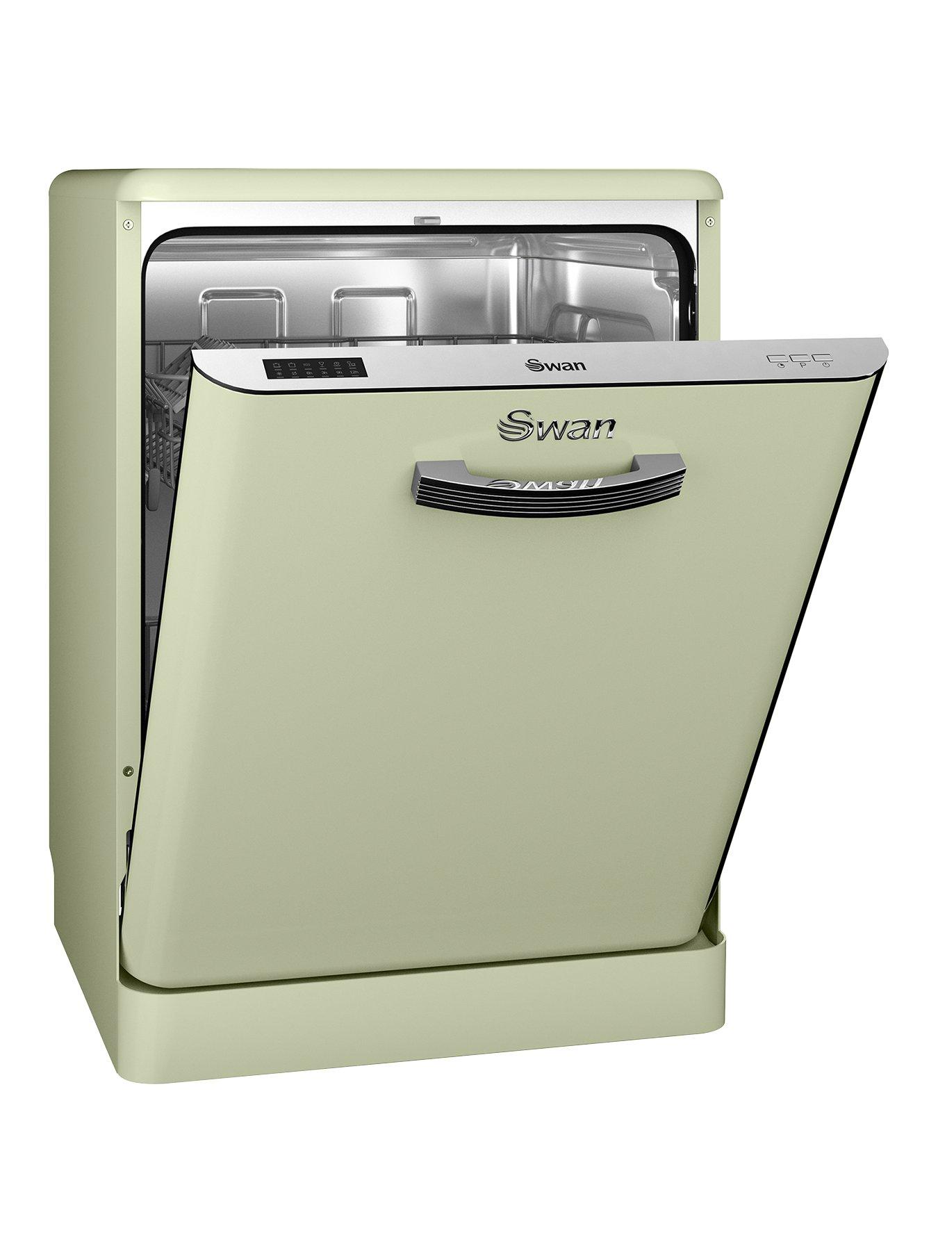 Swan Sdw7040Gn Retro 12-Place Dishwasher – Green