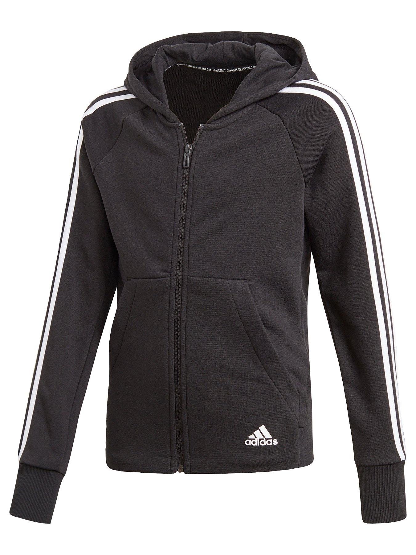 girls adidas zip up hoodie