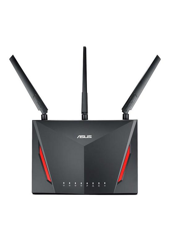 front image of asus-rt-ac86u-ac2900-ai-mesh-gigabit-router