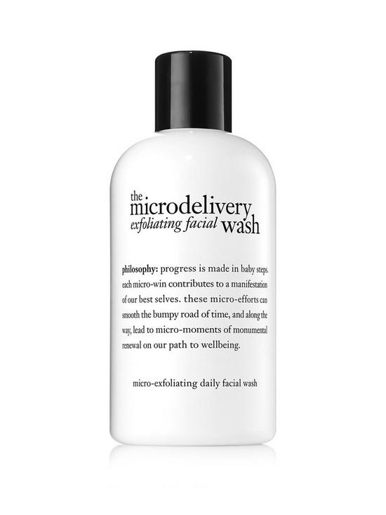 front image of philosophy-microdelivery-exfoliating-face-wash-240ml