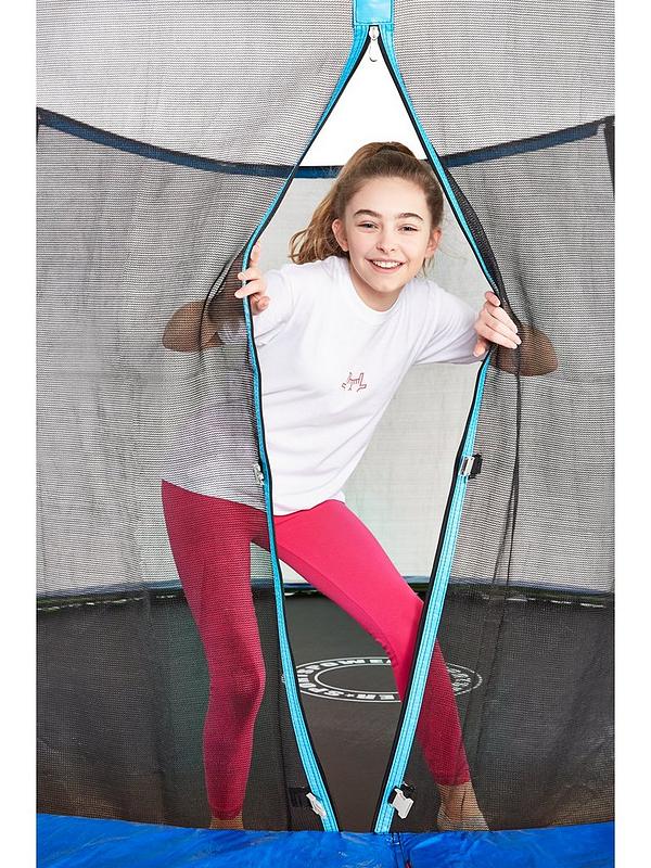 Image 5 of 6 of Sportspower 14ft Trampoline with Easi-Store Folding Safety Enclosure, Reversable Flip Pad and Ladder