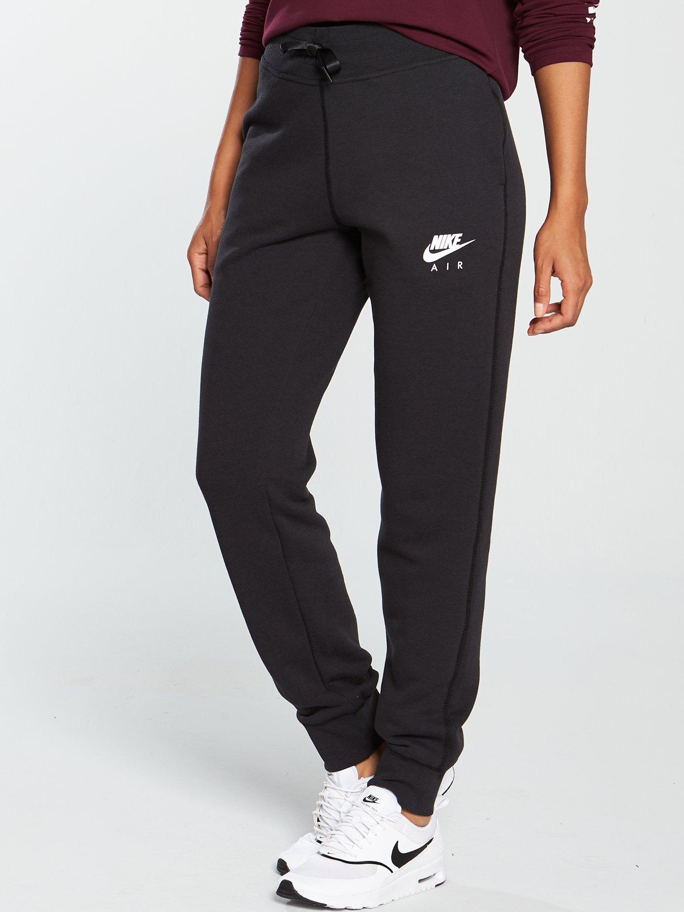 nike air fleece jog pant black