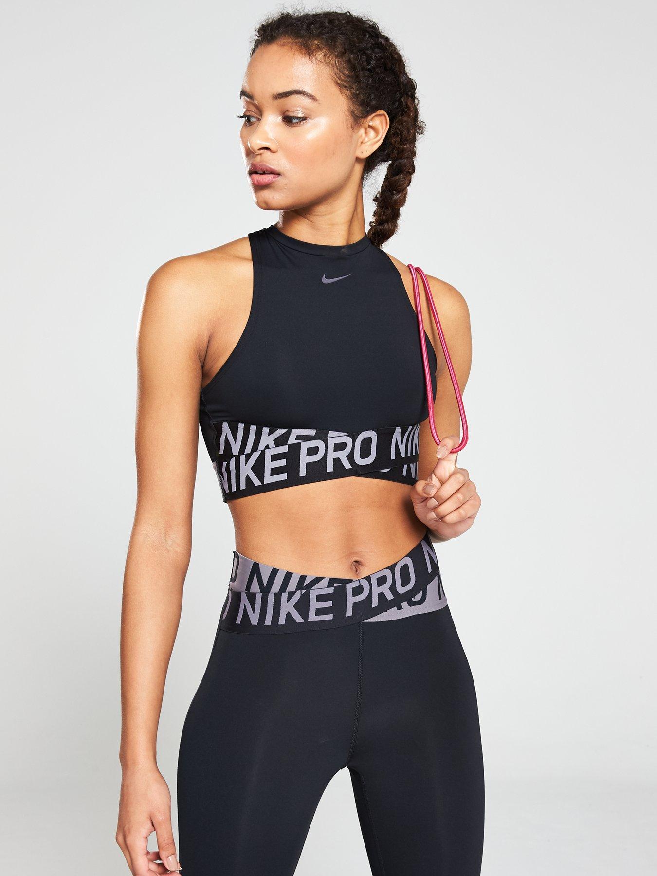 nike women's intertwist crop tank top