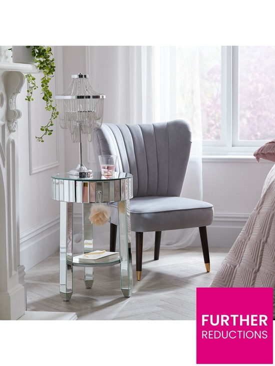 stillFront image of phoebe-round-mirrored-bedside-table
