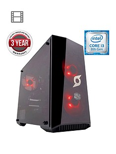 Zoostorm StormForce Onyx Intel Core i3, GeForce GTX 1050 Graphics, 8GB RAM, 1TB HDD & 120GB SSD, Gaming PC