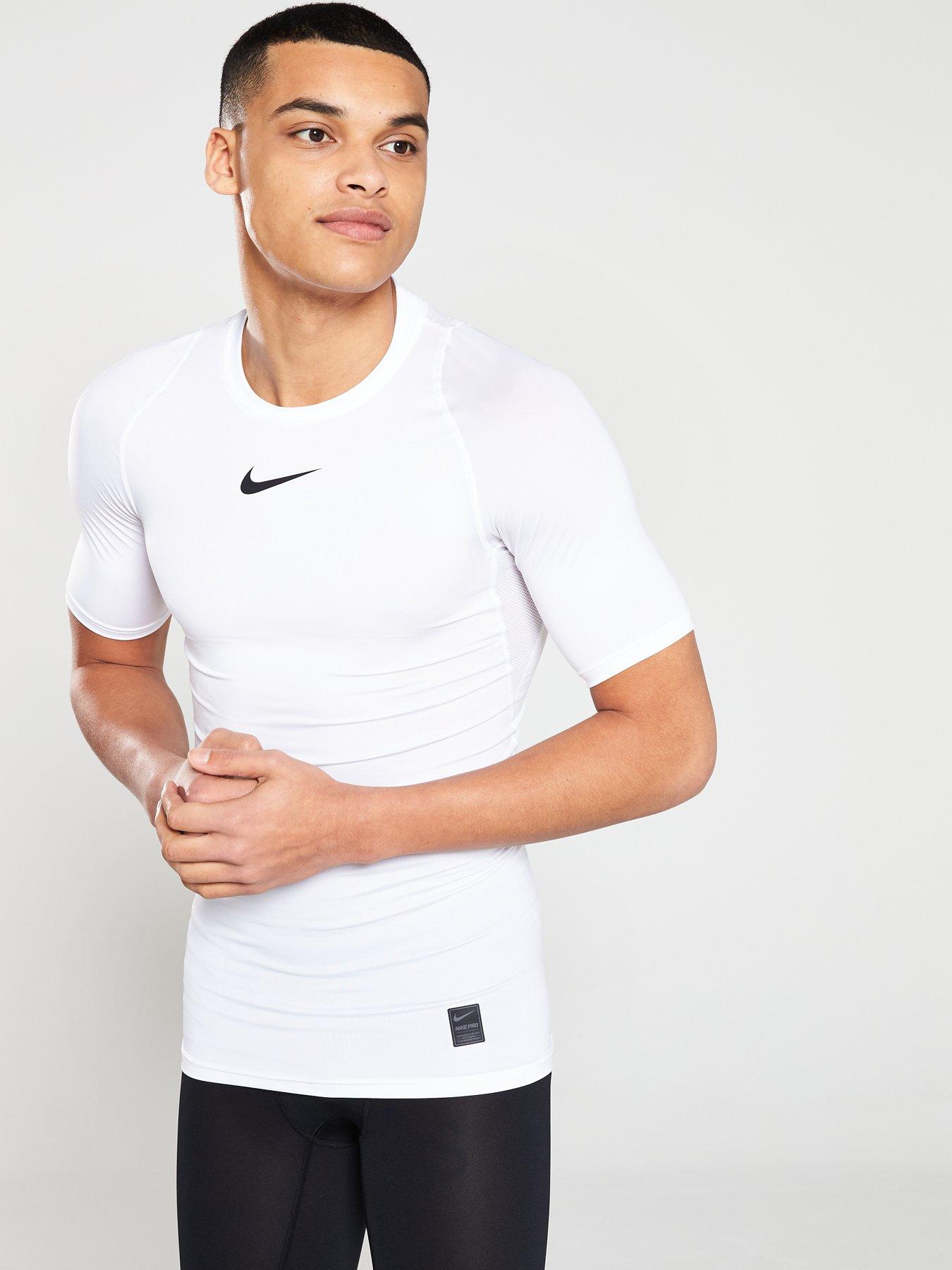 nike pro short sleeve compression top