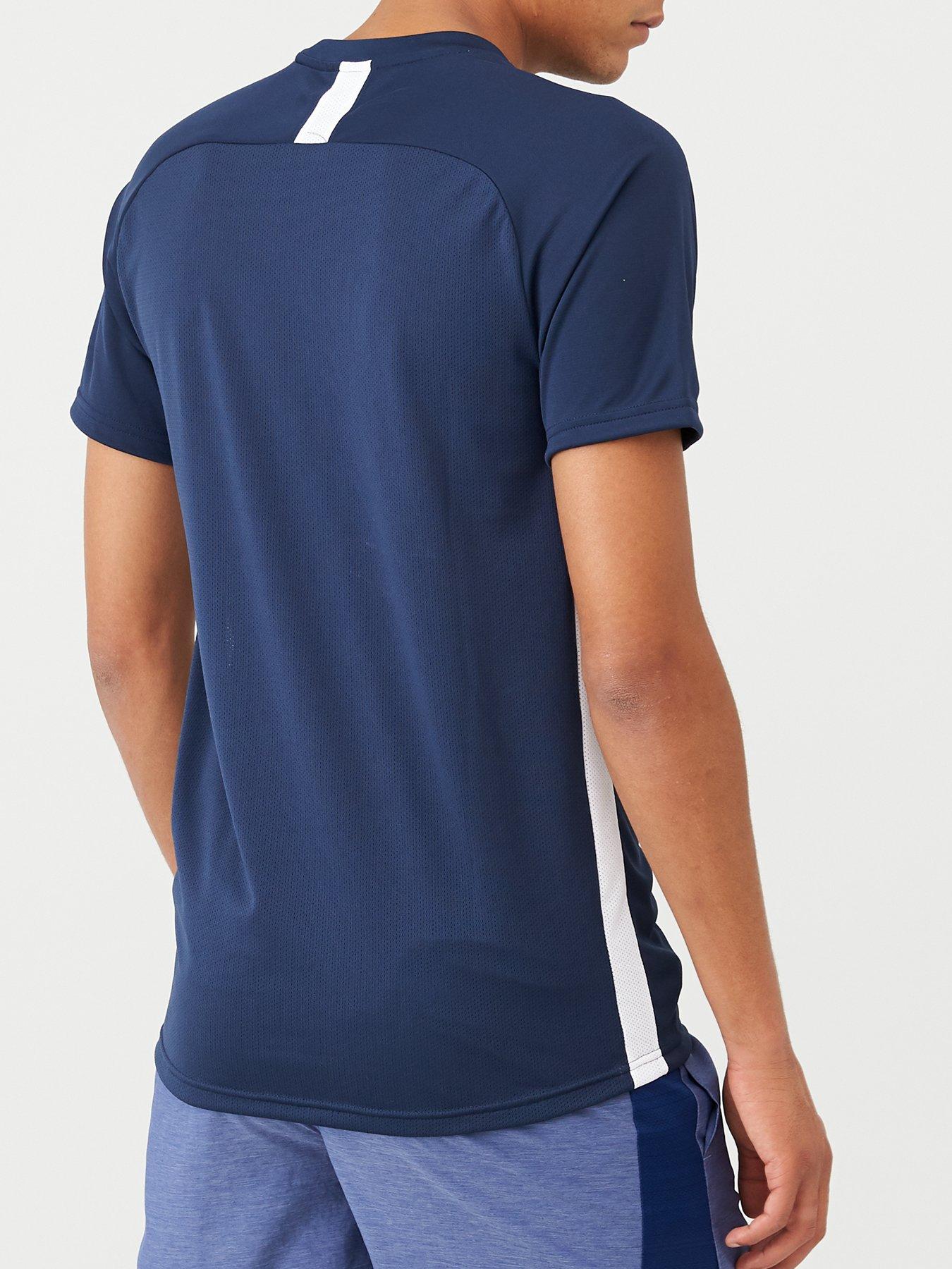 nike academy t shirt blue