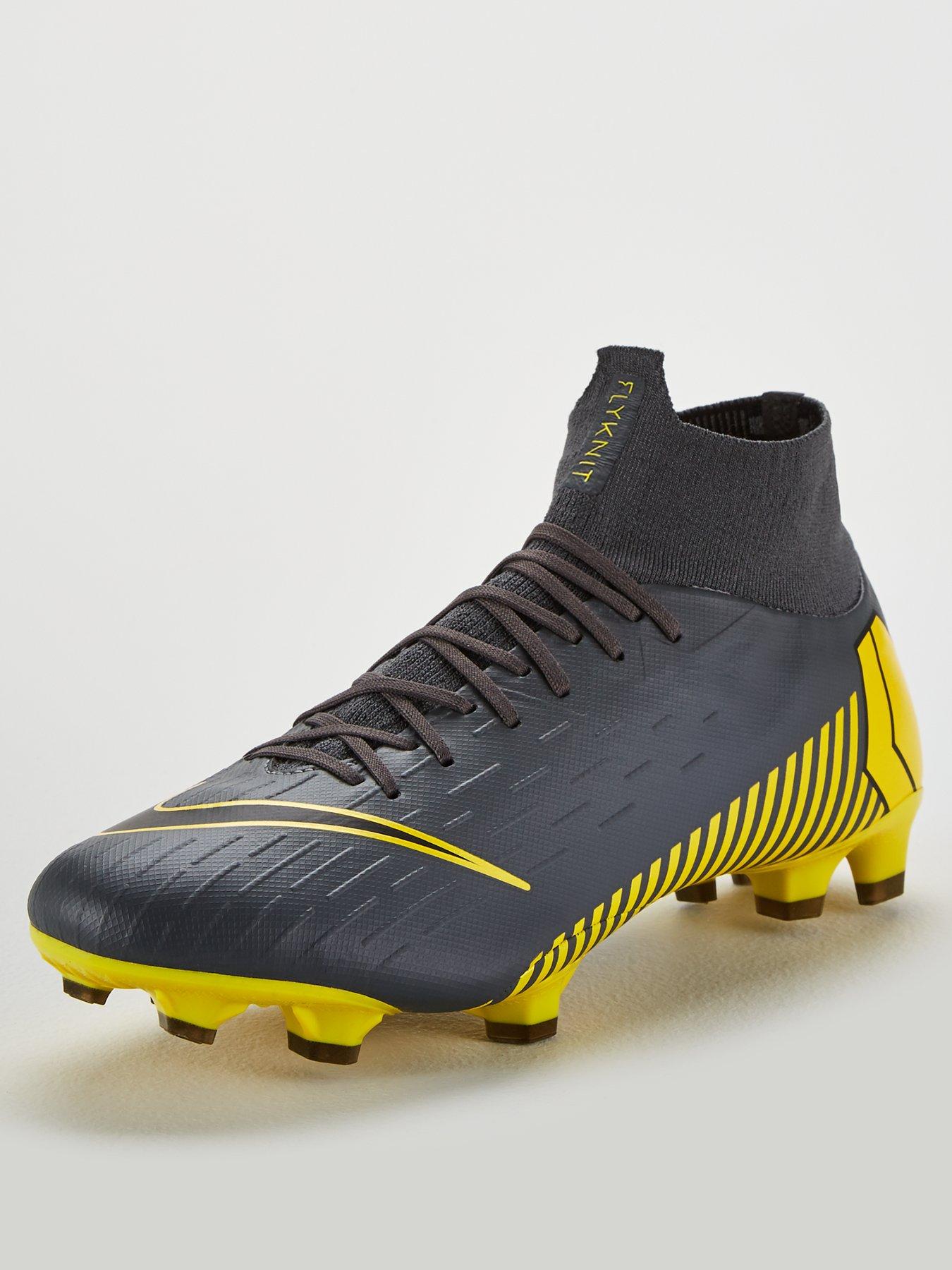 nike grey and yellow football boots