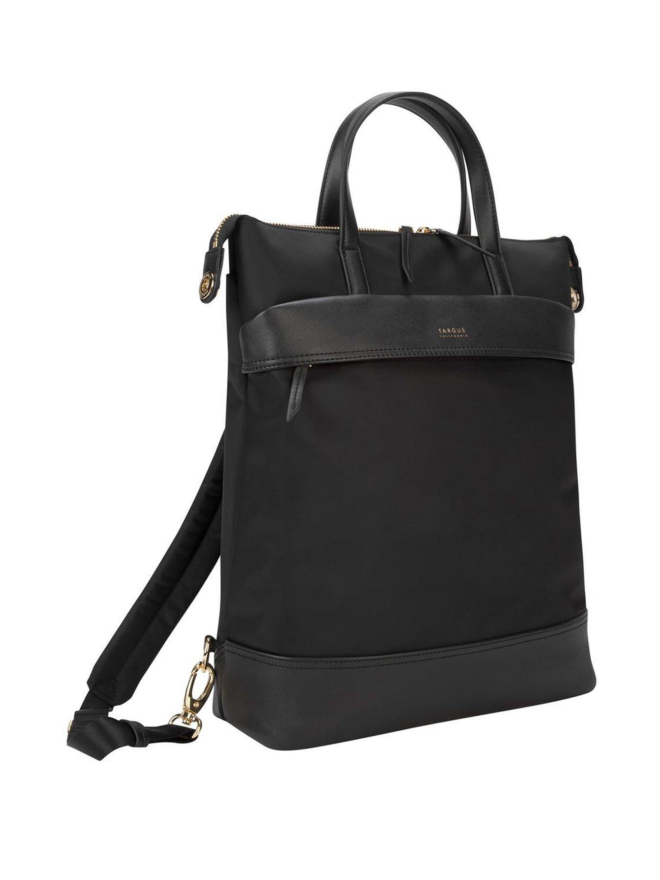 black tote backpack