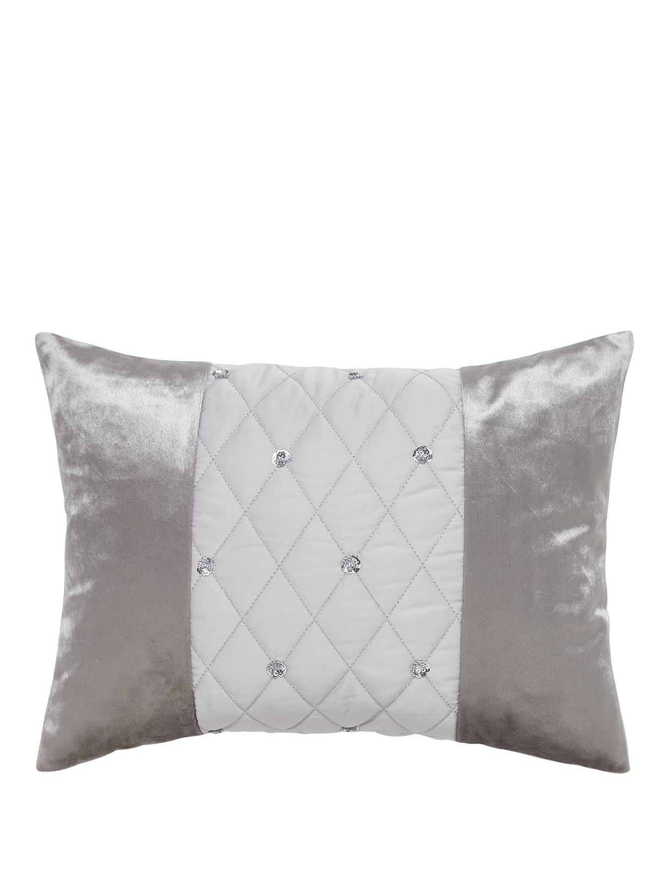 Sequin border cheap cushion