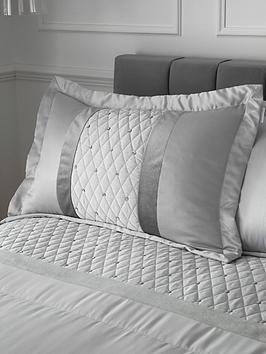 Product photograph of Catherine Lansfield Set Of 2 Sequin Cluster Pillow Shams - Silver from very.co.uk