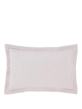 Product photograph of Catherine Lansfield Embroidered Blossom Pillow Shams - Set Of 2 - Grey Pink from very.co.uk
